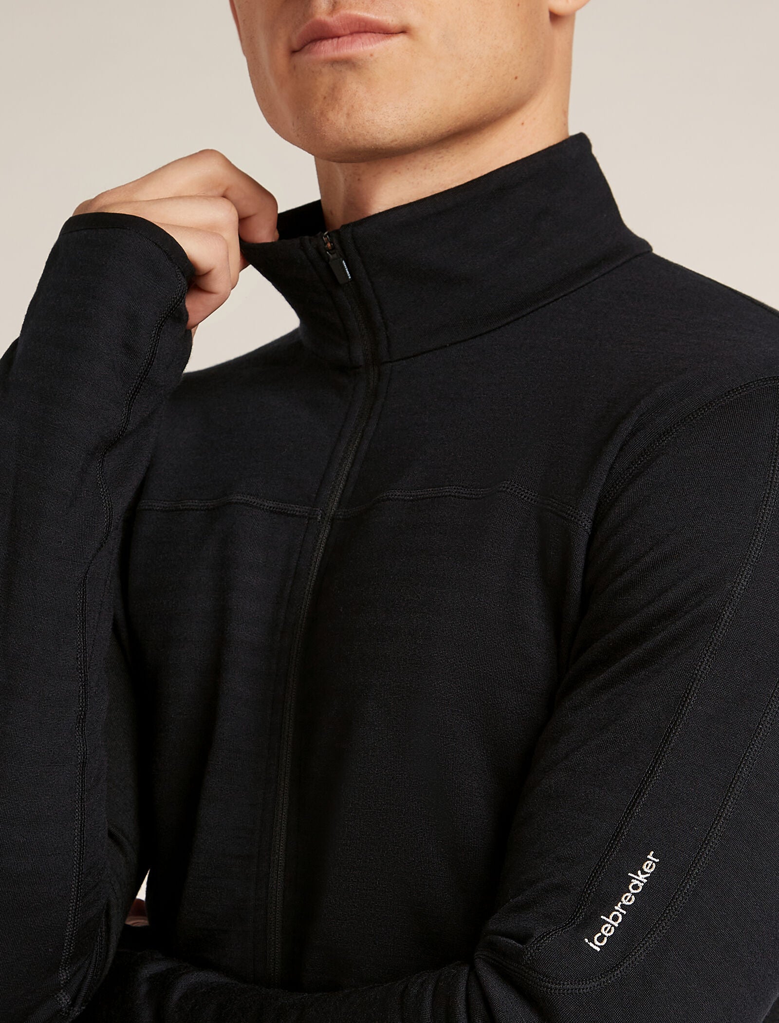 Men's Merino Blend 300 RealFleece™ Descender Long Sleeve Zip Jacket - Image 6