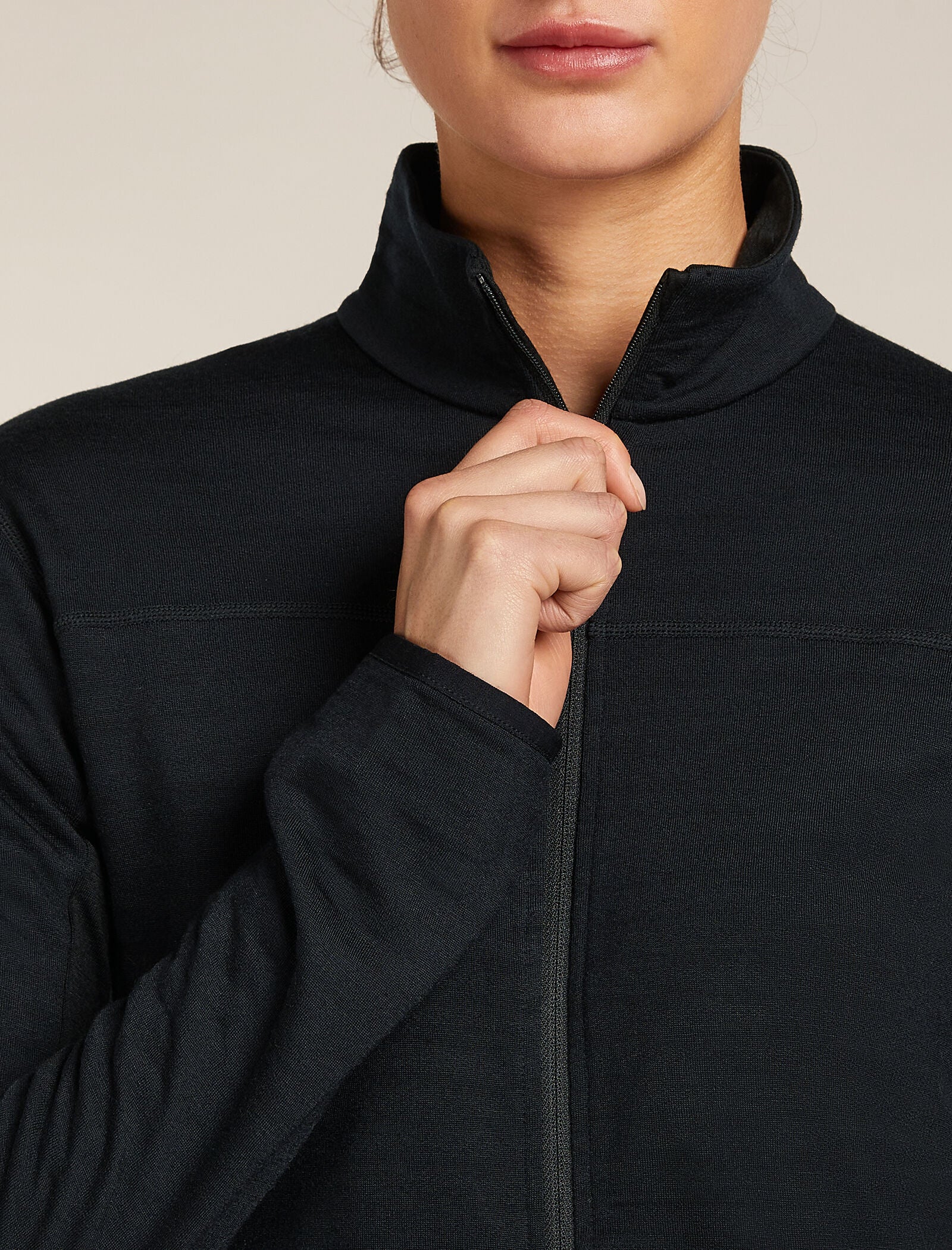 Women's Merino Blend 300 RealFleece™ Descender Long Sleeve Zip Jacket - Image 7