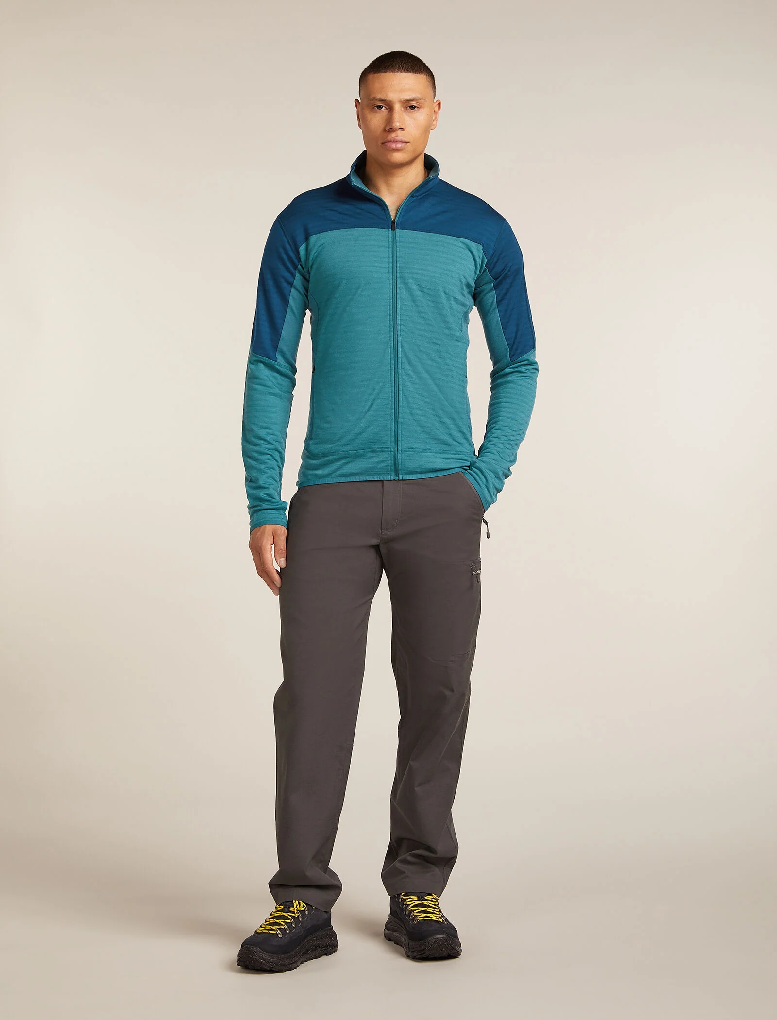 Men's Merino Blend 300 RealFleece™ Descender Long Sleeve Zip Jacket - Image 3