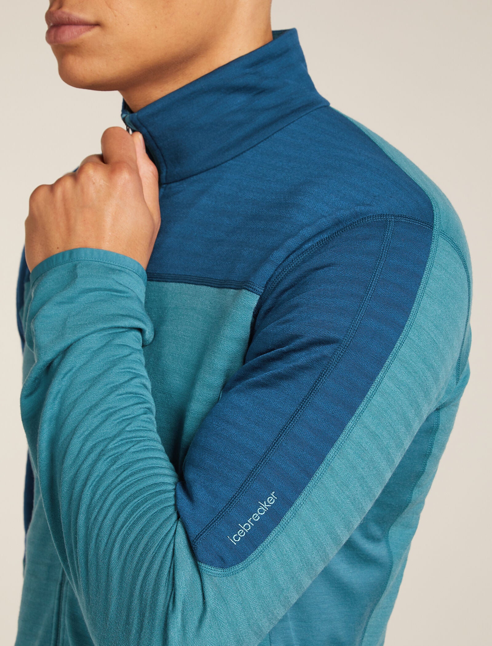 Men's Merino Blend 300 RealFleece™ Descender Long Sleeve Zip Jacket - Image 5