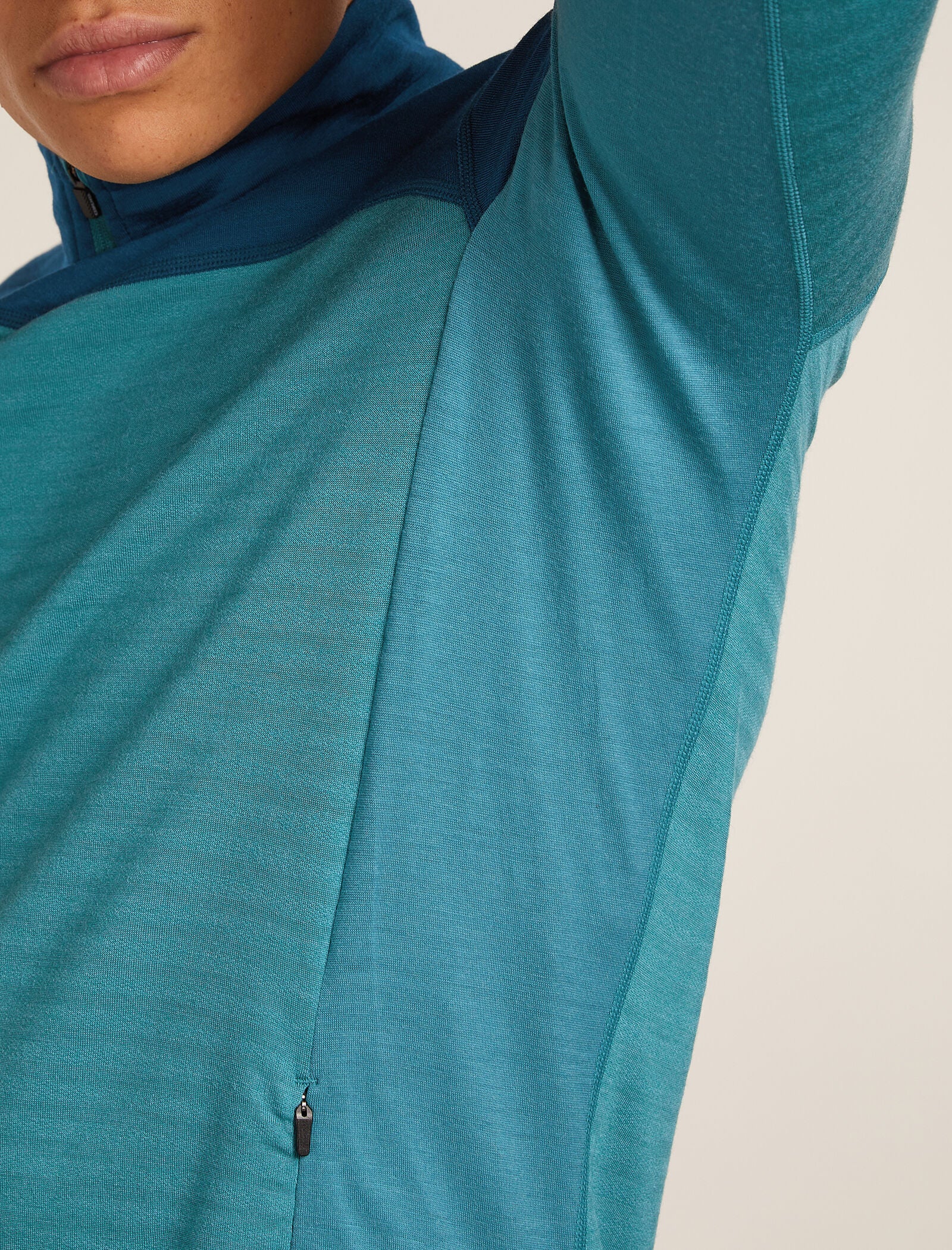 Men's Merino Blend 300 RealFleece™ Descender Long Sleeve Zip Jacket - Image 8