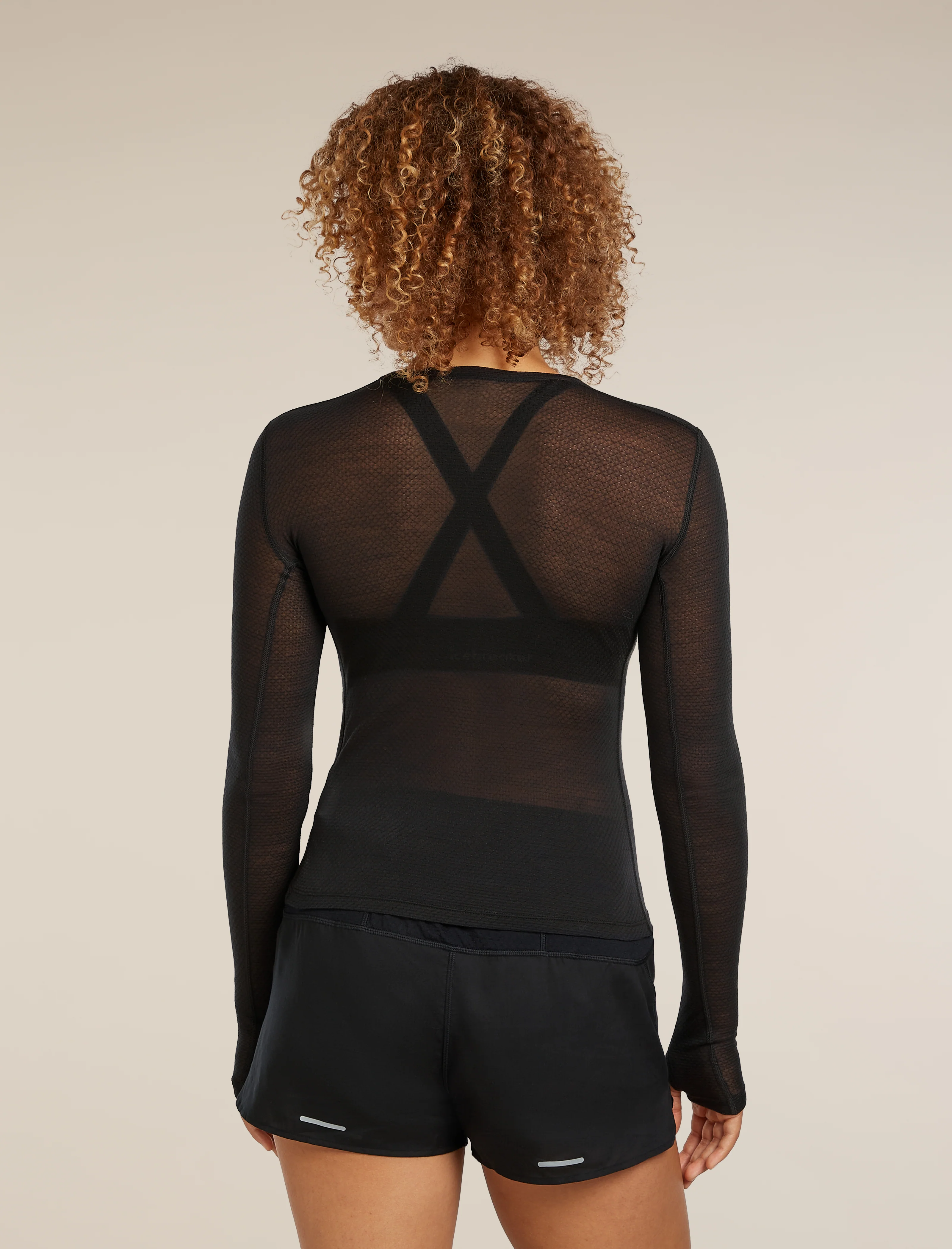 Merino Blend 75 Cool-Lite™ Featherlight™ Long Sleeve Crewe Thermal Top - Image 2