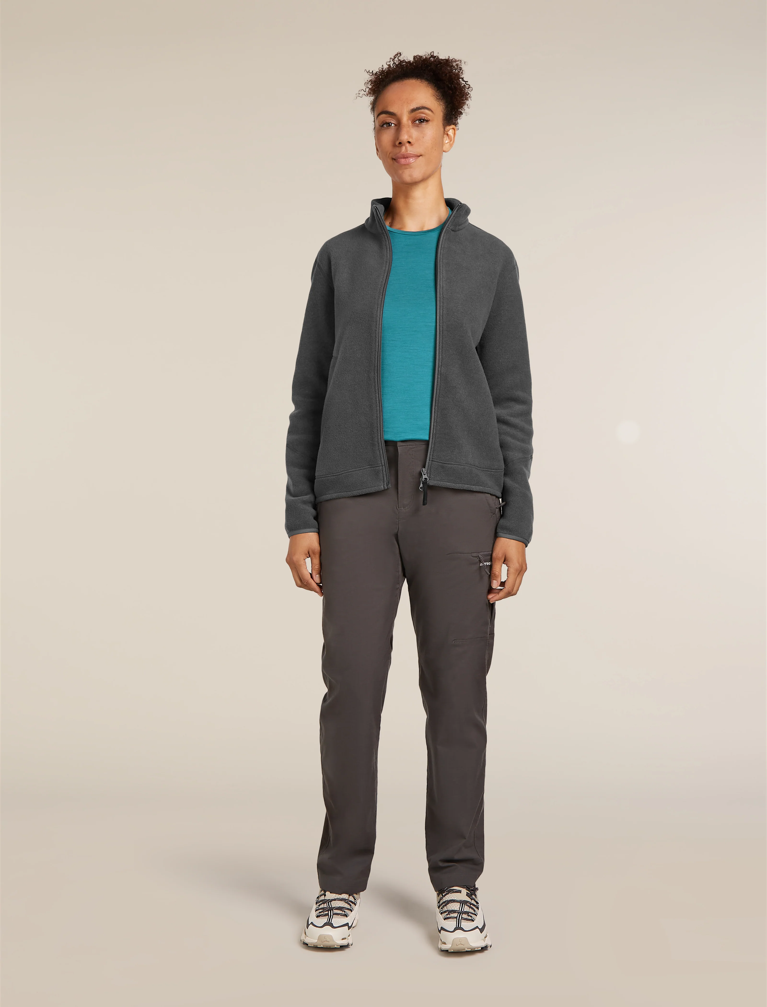 Women's Merino Blend 800 RealFleece™ Classic Pile Long Sleeve Zip Jacket - Image 3