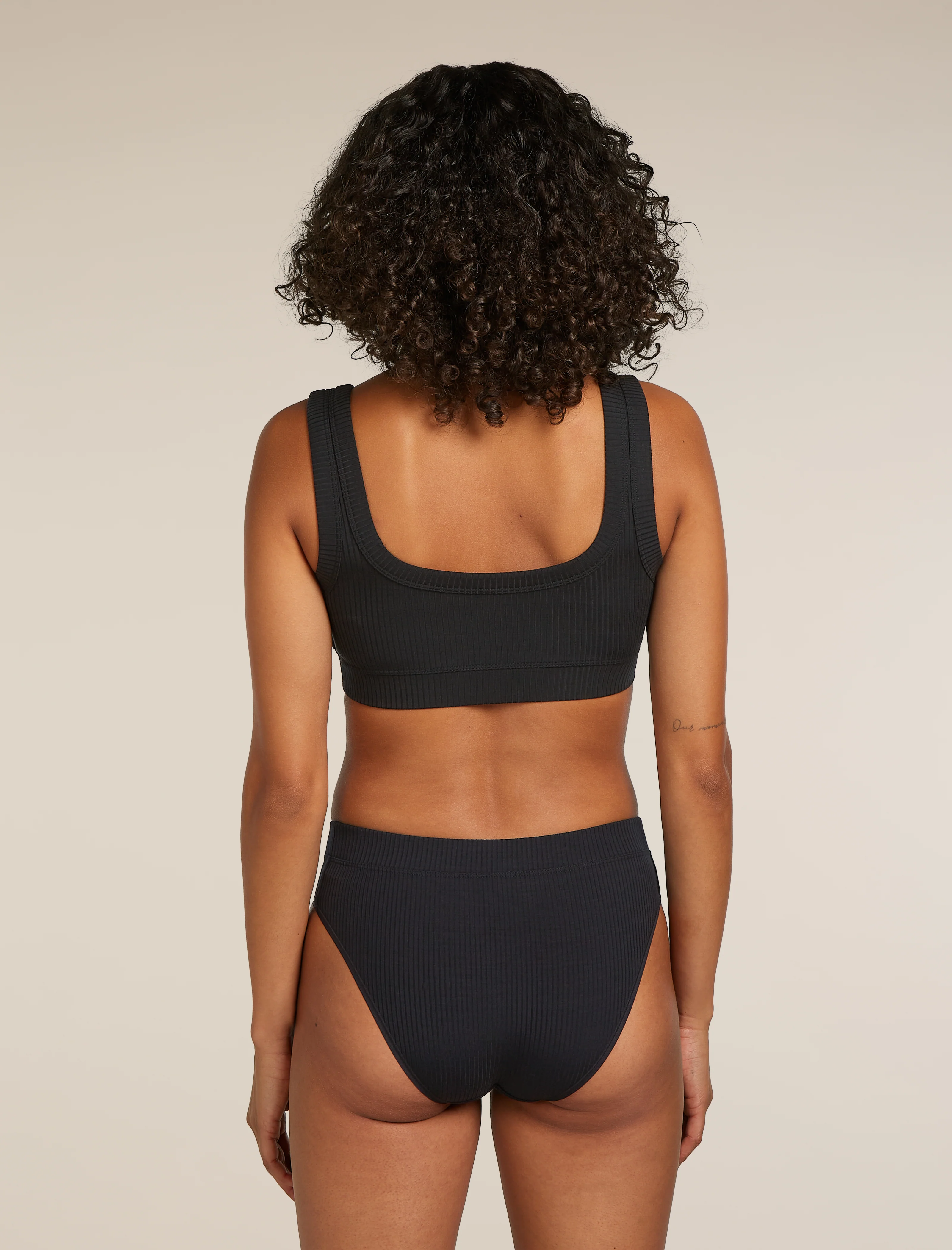 Women's Merino Blend Rib Lotus Bra - Image 2