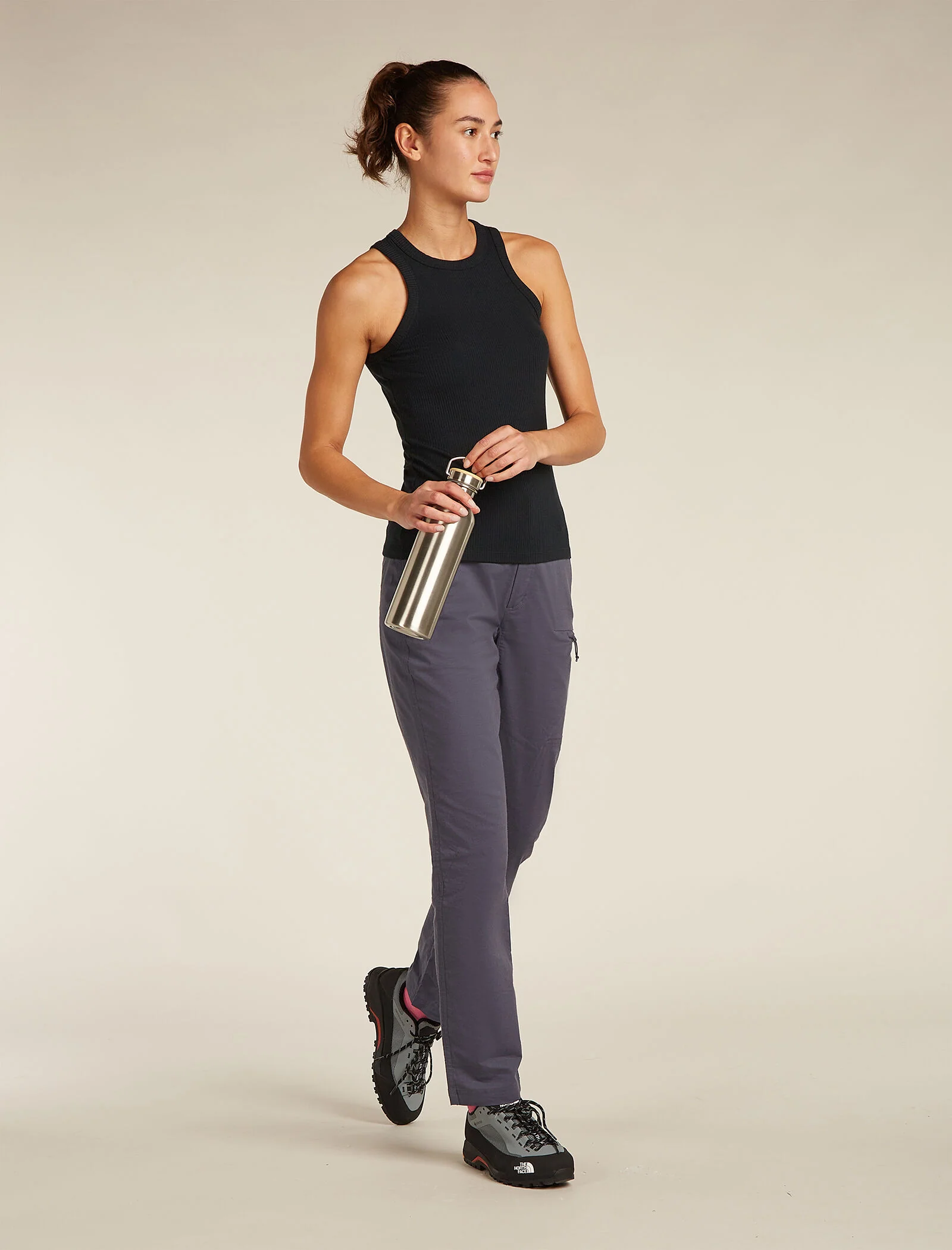Women's Merino Blend Rib Lotus Tank - Image 4