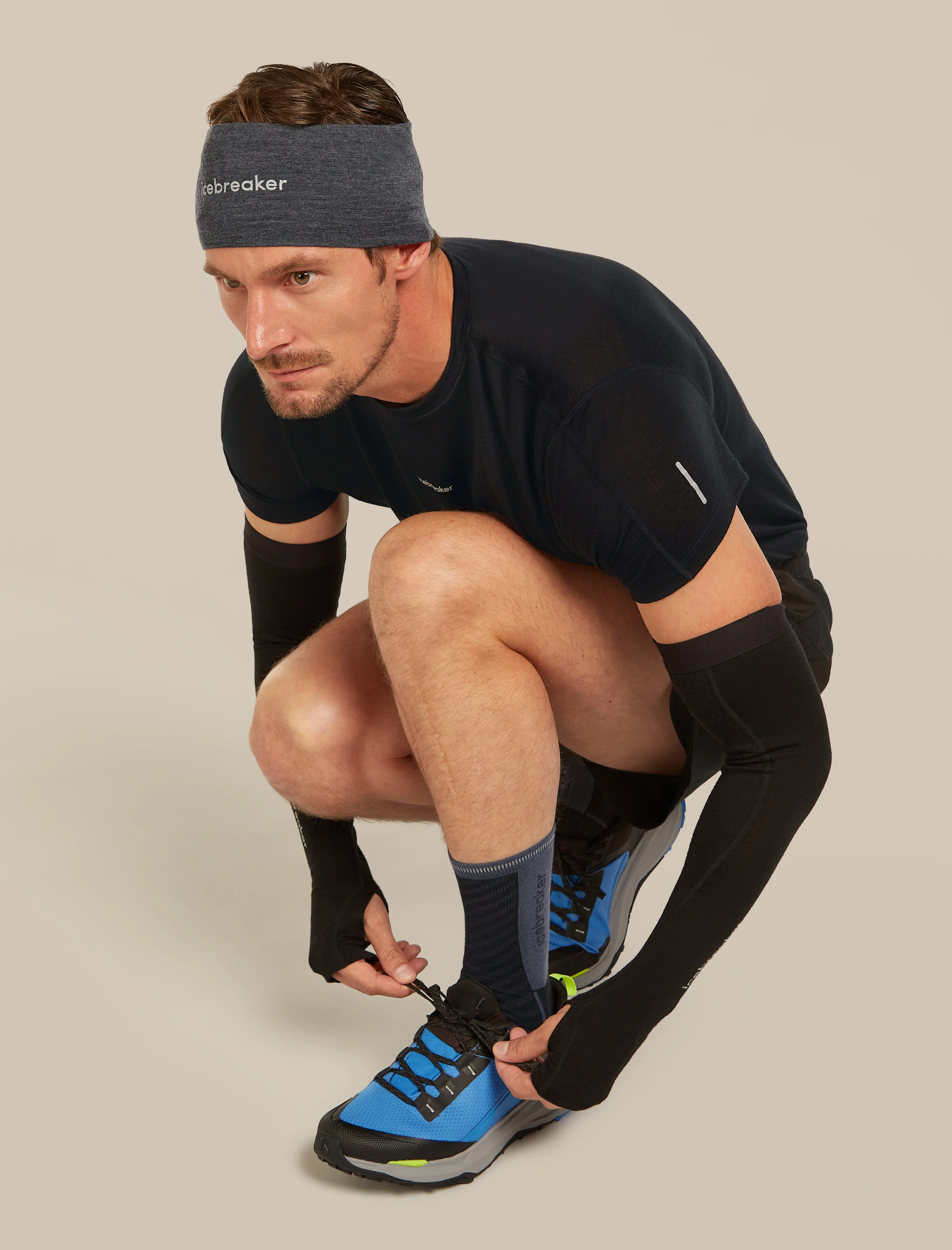 Men's Merino Blend Run+ Ultralight Crew Socks - Image 2