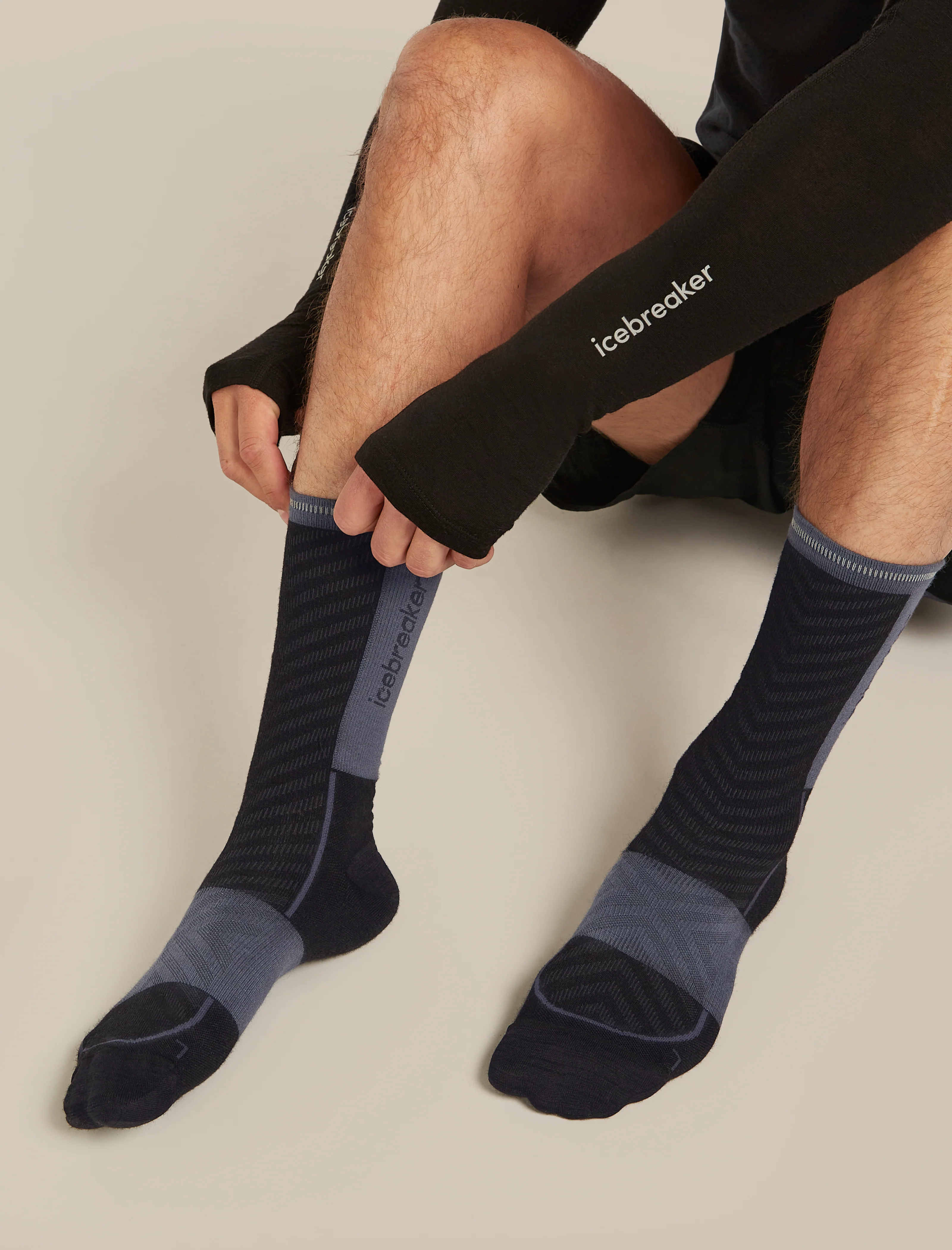 Men's Merino Blend Run+ Ultralight Crew Socks - Image 3