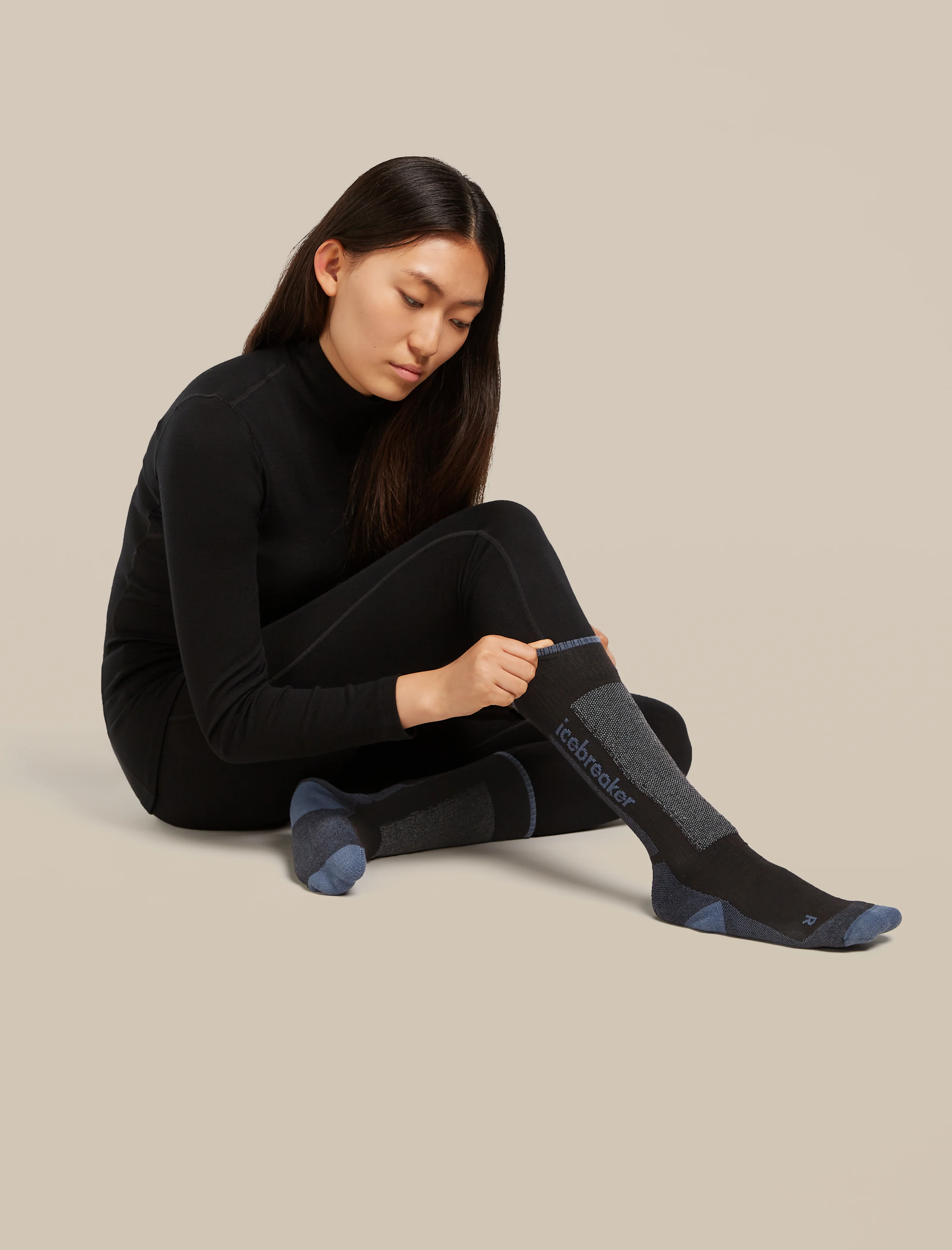 Women's Merino Ski+ Light Over The Calf Socks - Image 2