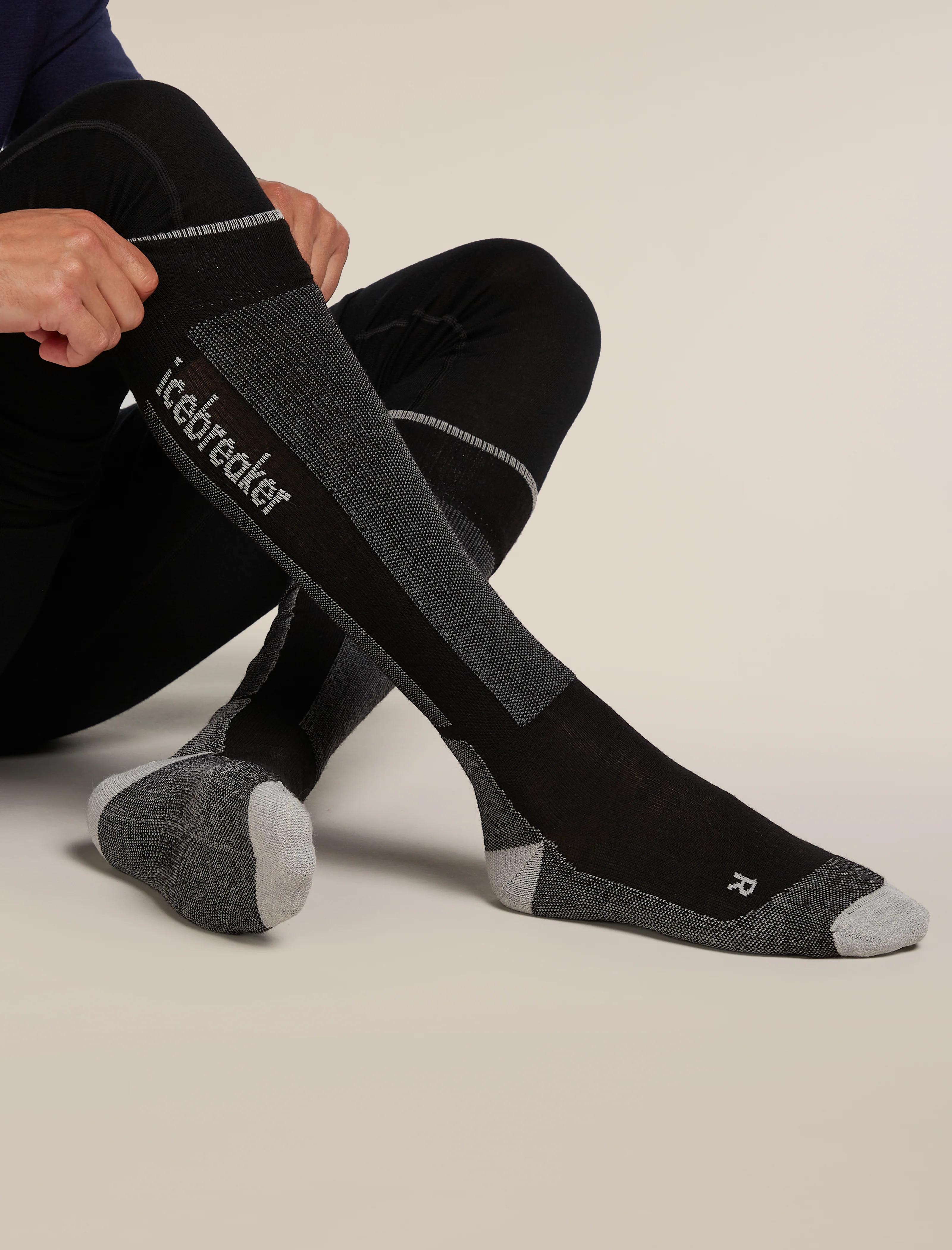 Men's Merino Ski+ Light Over The Calf Socks - Image 2