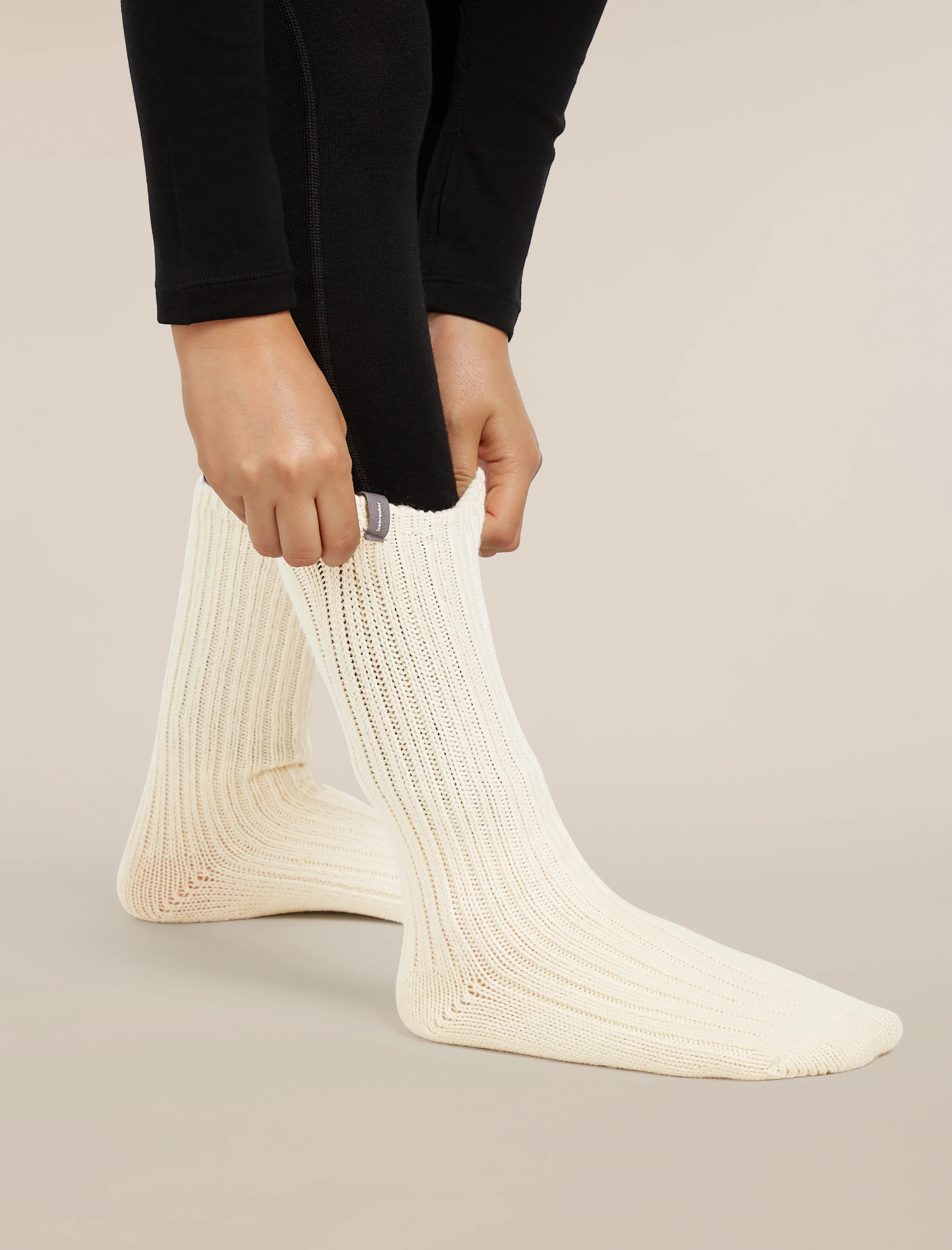 Unisex Merino Ski Lodge Crew Socks - Image 4