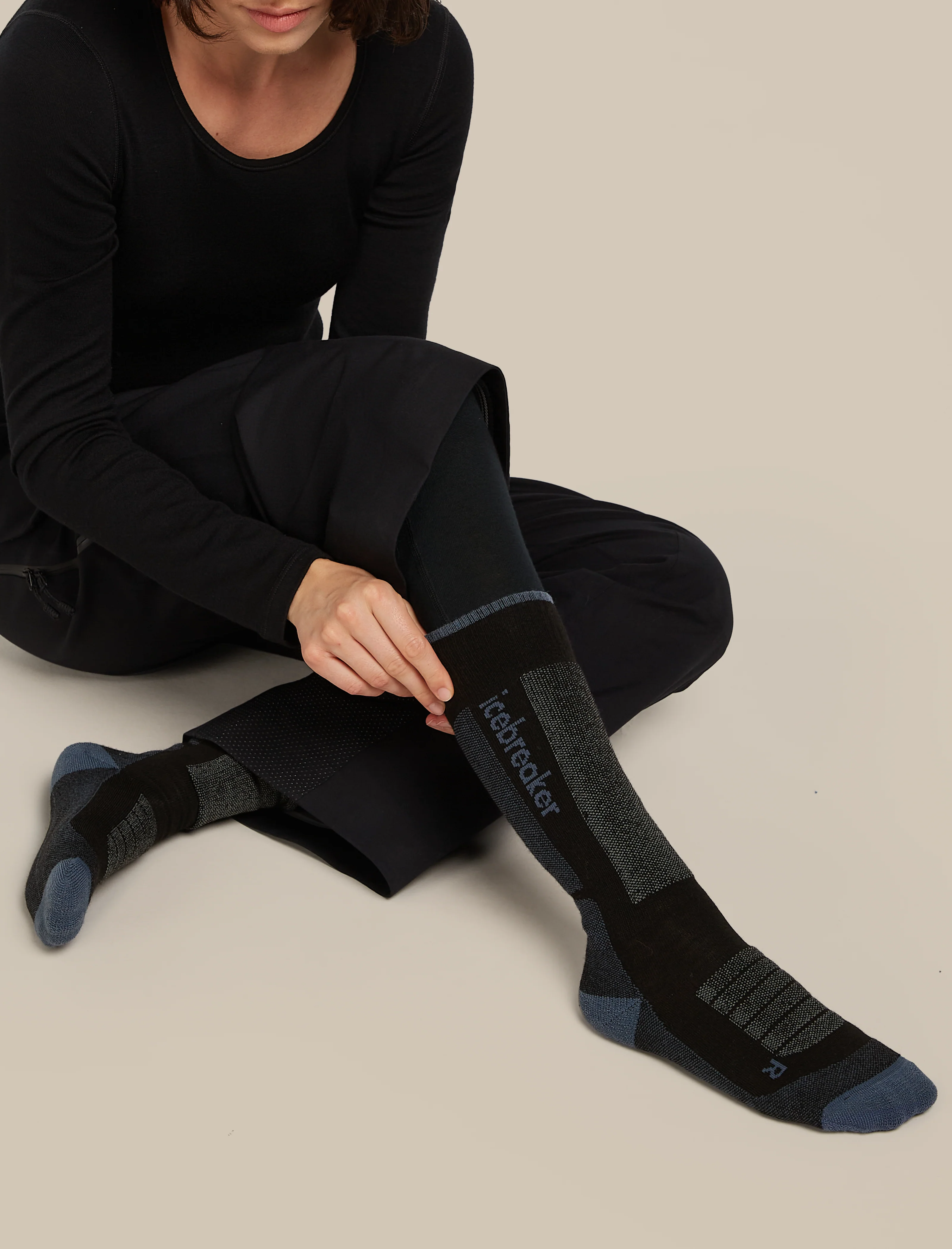 Women's Merino Ski+ Medium Over The Calf Socks - Image 2