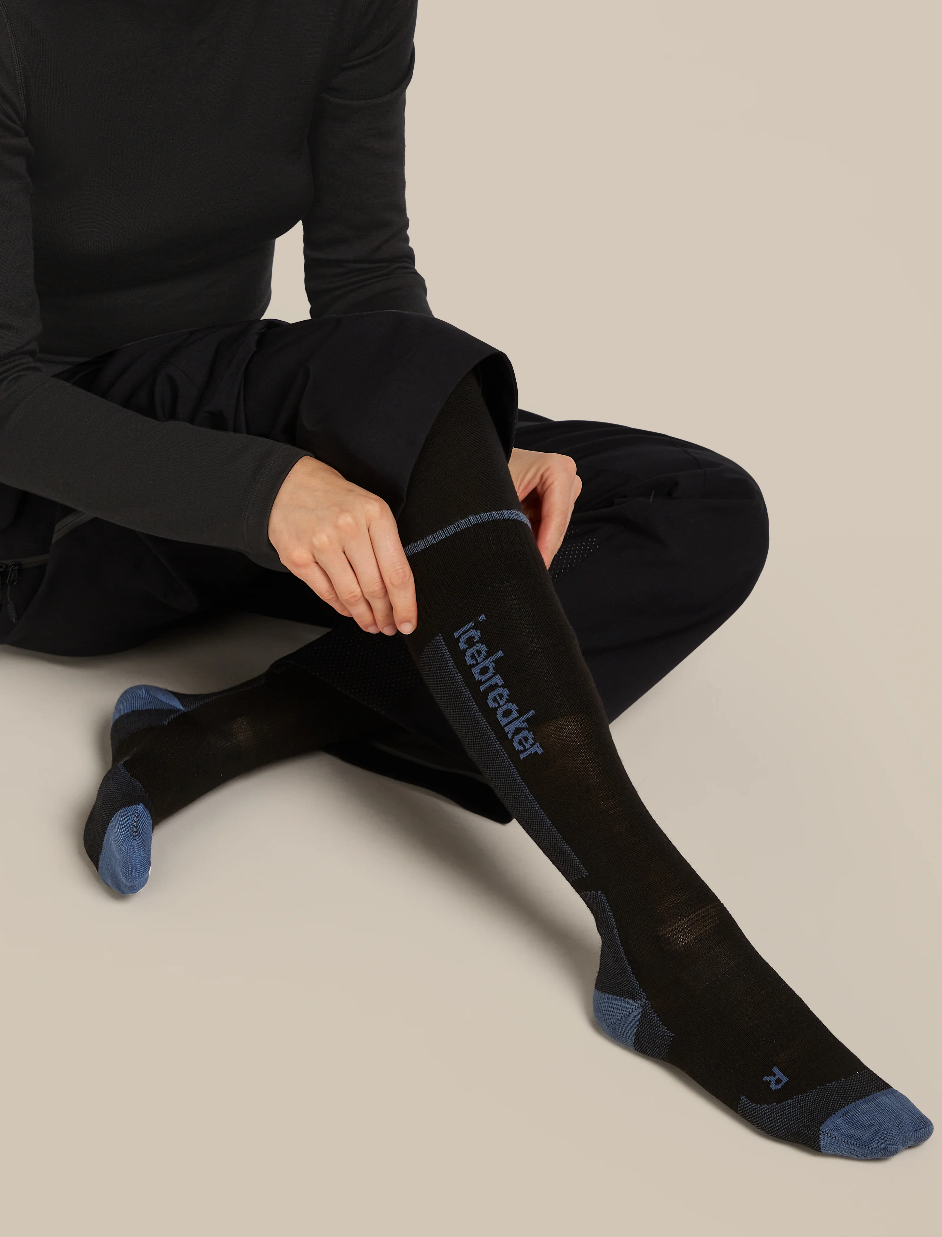 Women's Merino Ski+ Ultralight Over The Calf Socks - Image 2