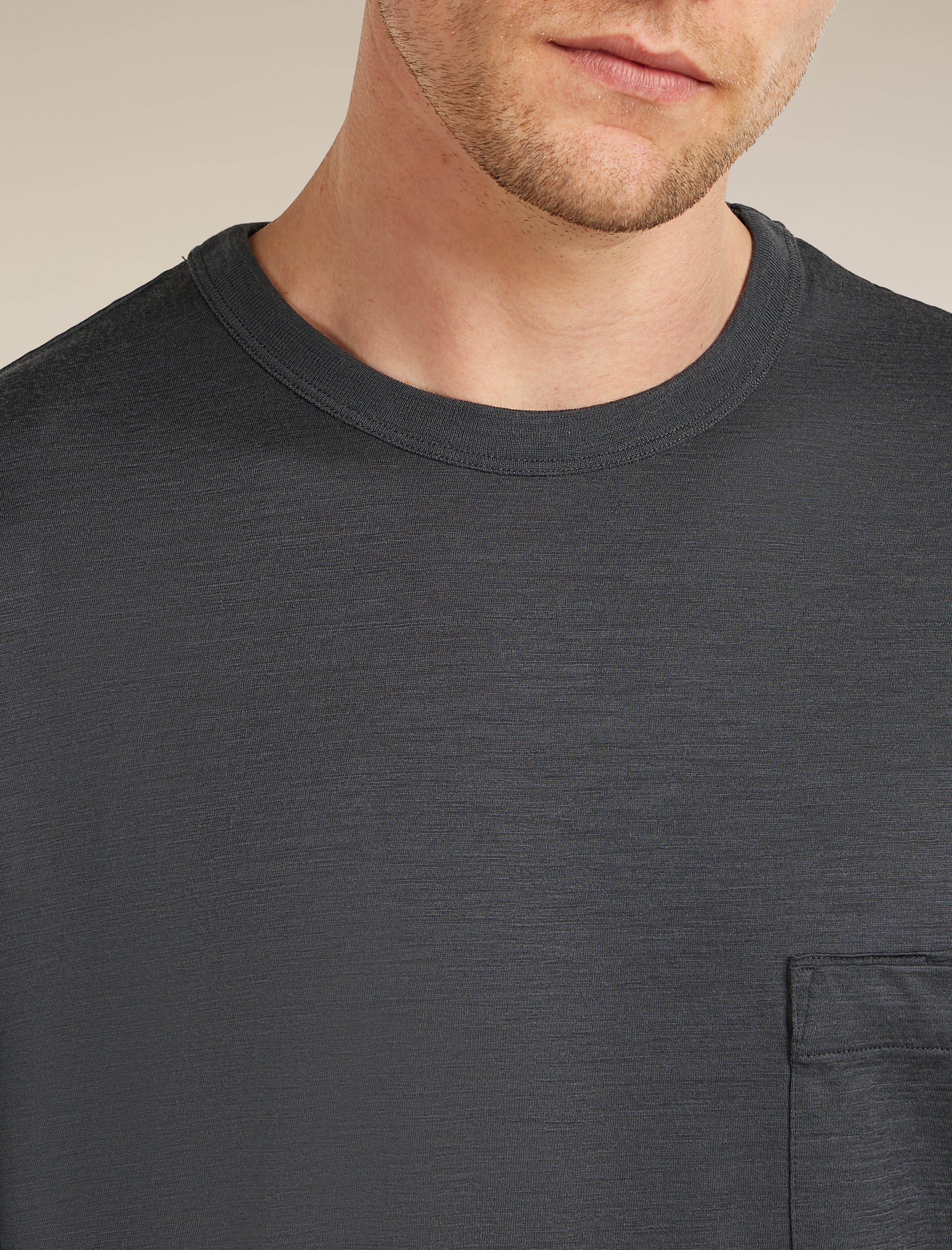Unisex Merino 150 Long Sleeve Pocket Tee - Image 5