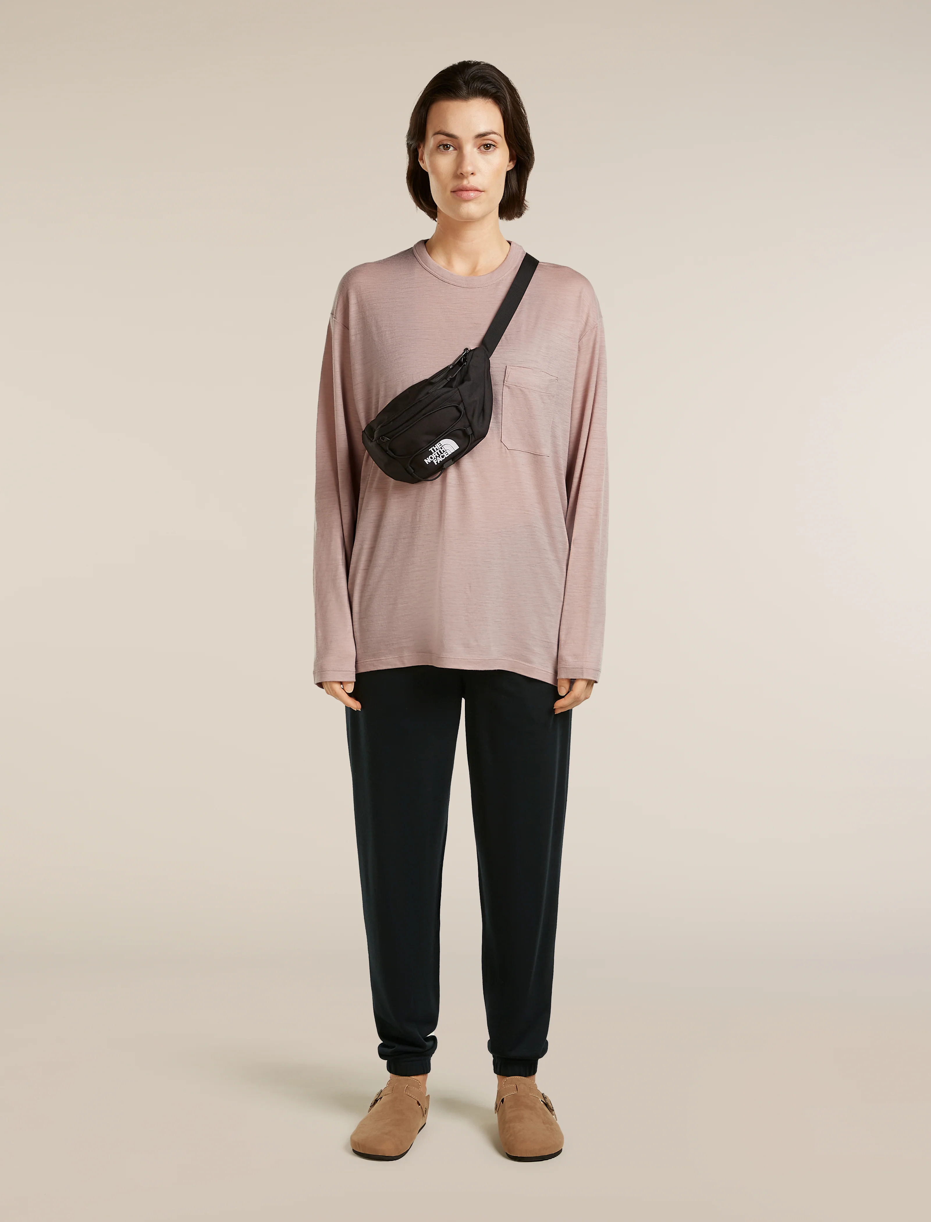 Unisex Merino 150 Long Sleeve Pocket Tee - Image 8