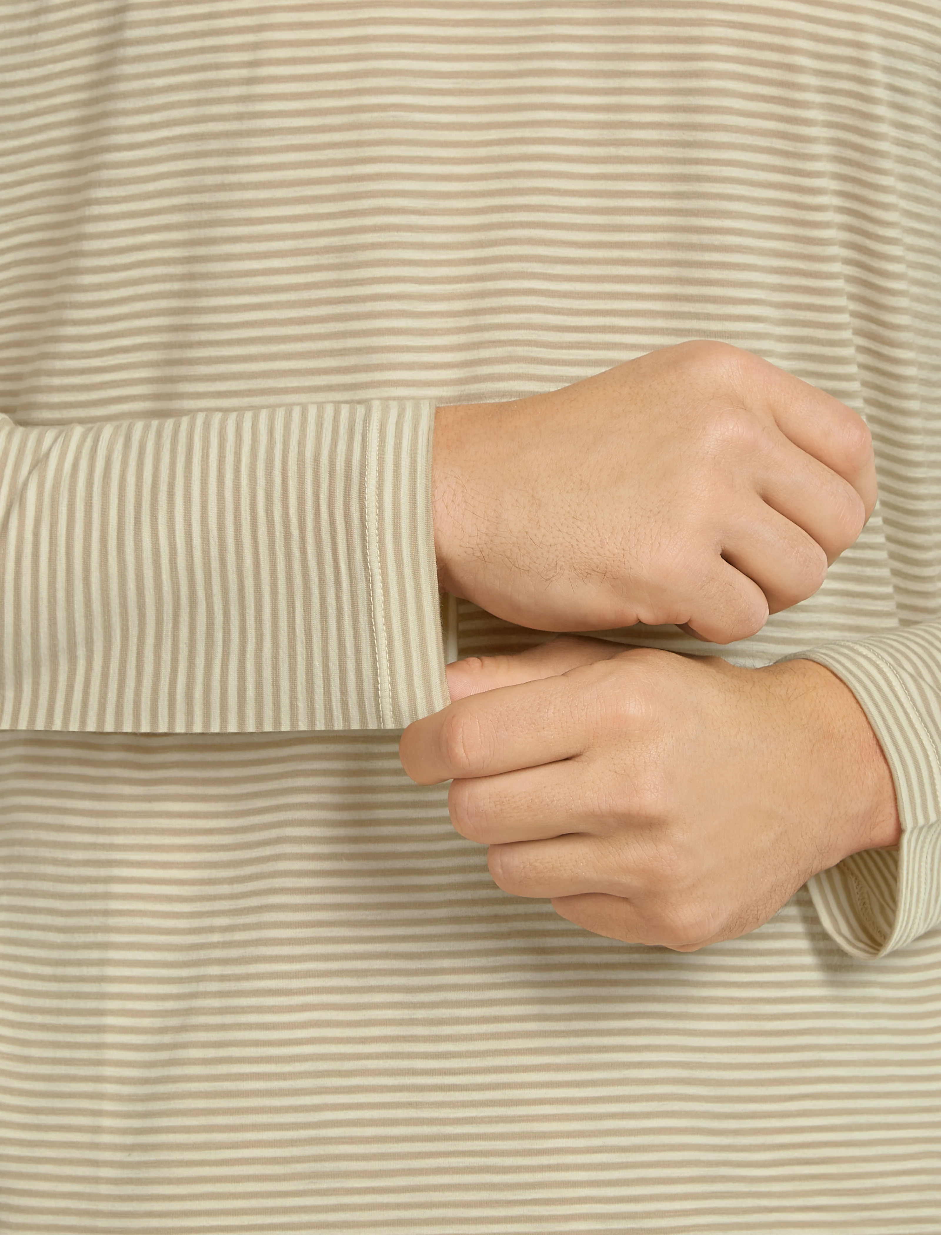 Unisex Merino 150 Long Sleeve Tee Stripe - Image 21