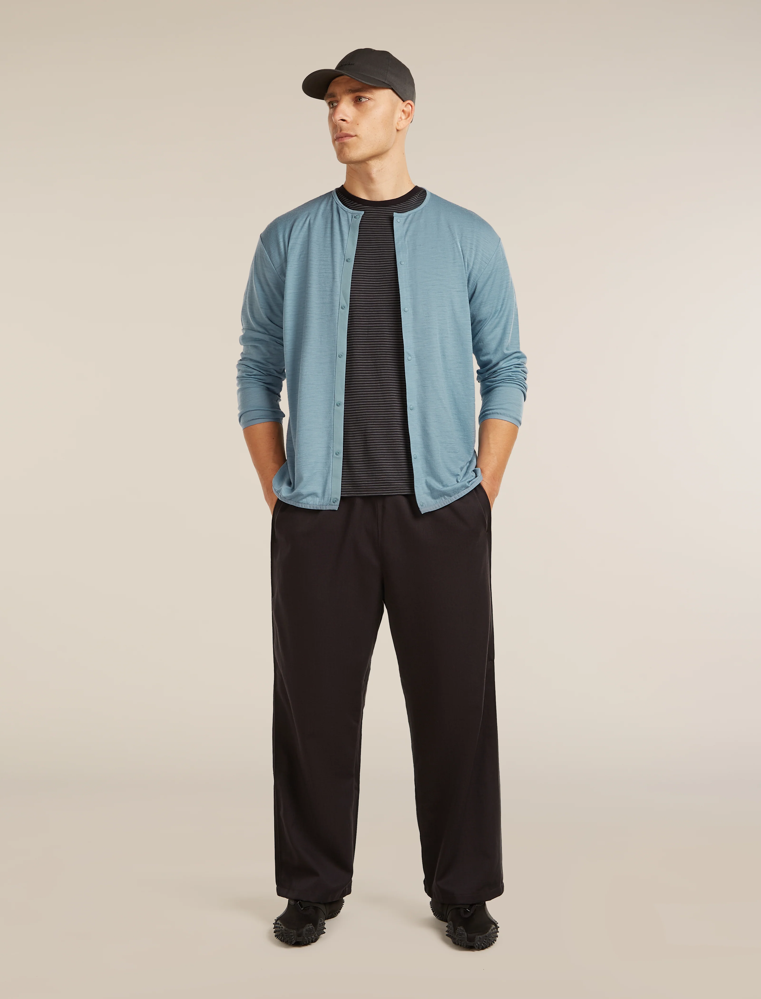 Unisex Merino 150 Round Neck Cardigan - Image 2
