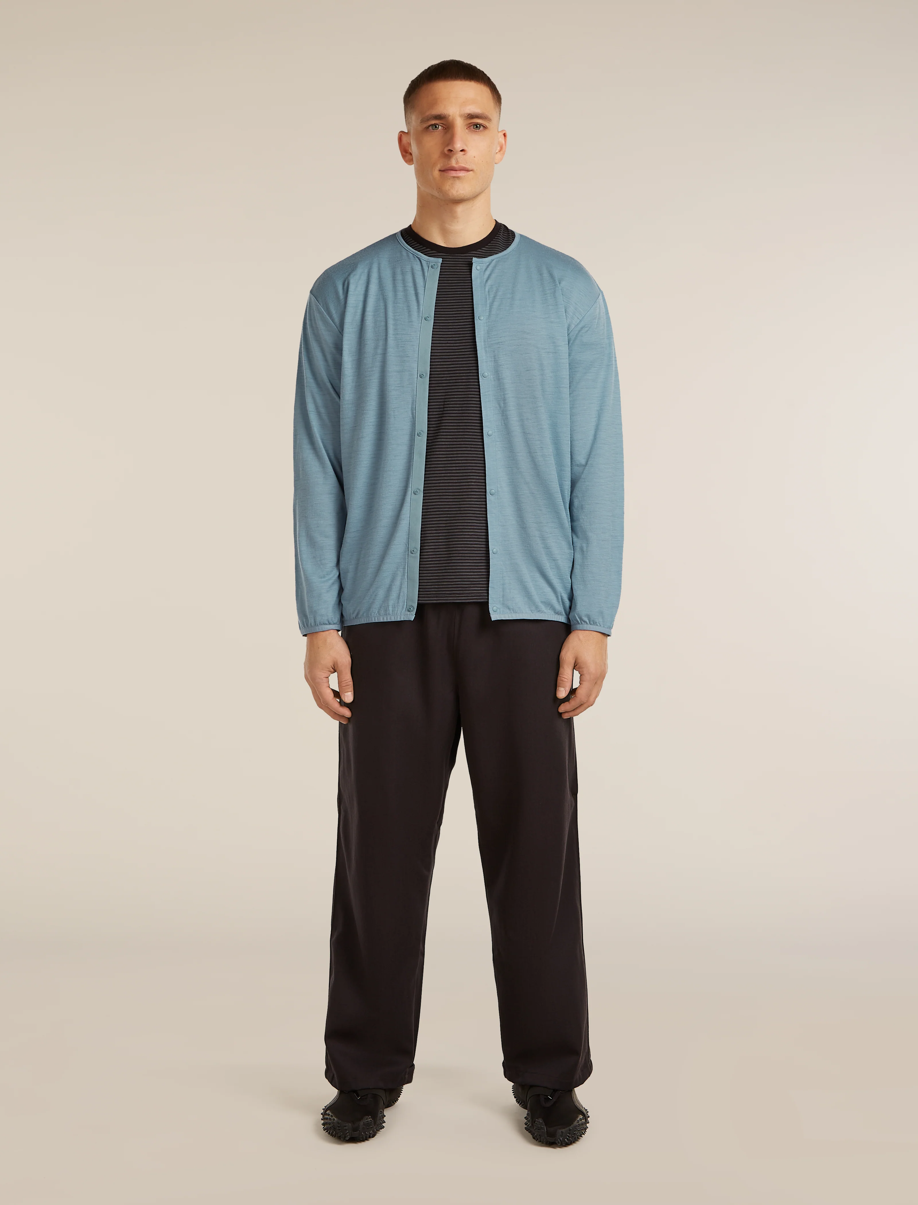 Unisex Merino 150 Round Neck Cardigan - Image 7