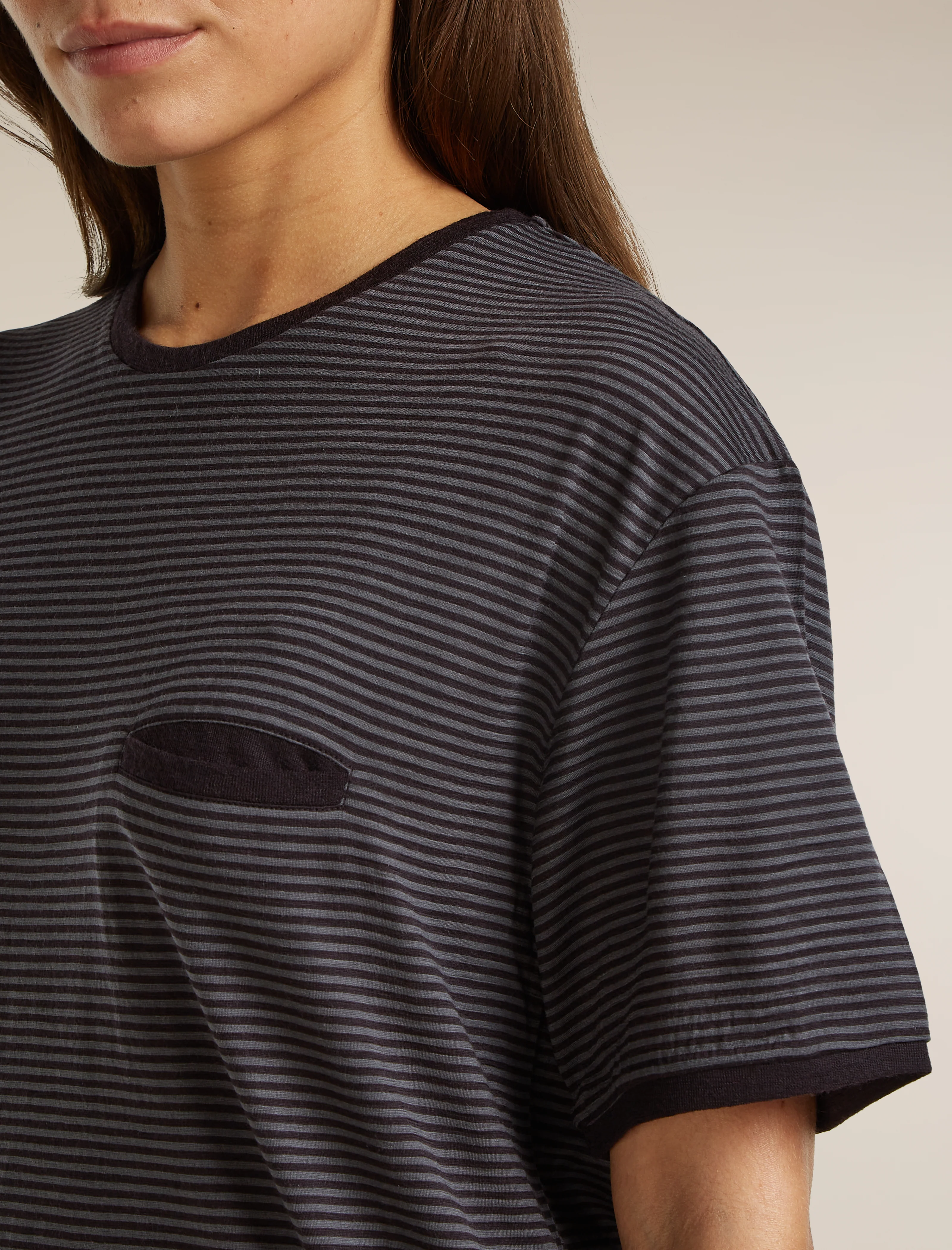 Unisex Merino 150 Short Sleeve Tee Stripe - Image 10