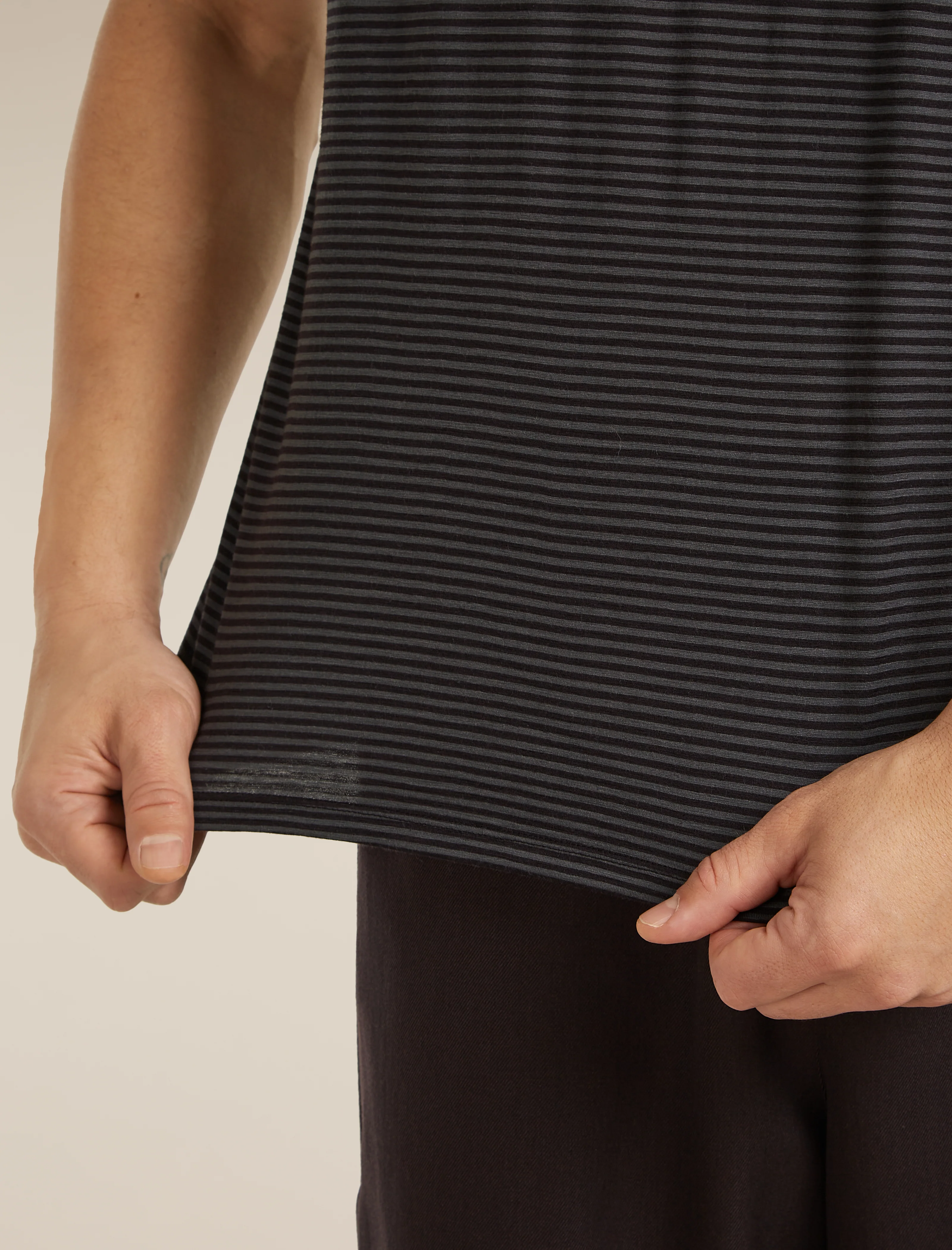 Unisex Merino 150 Short Sleeve Tee Stripe - Image 18