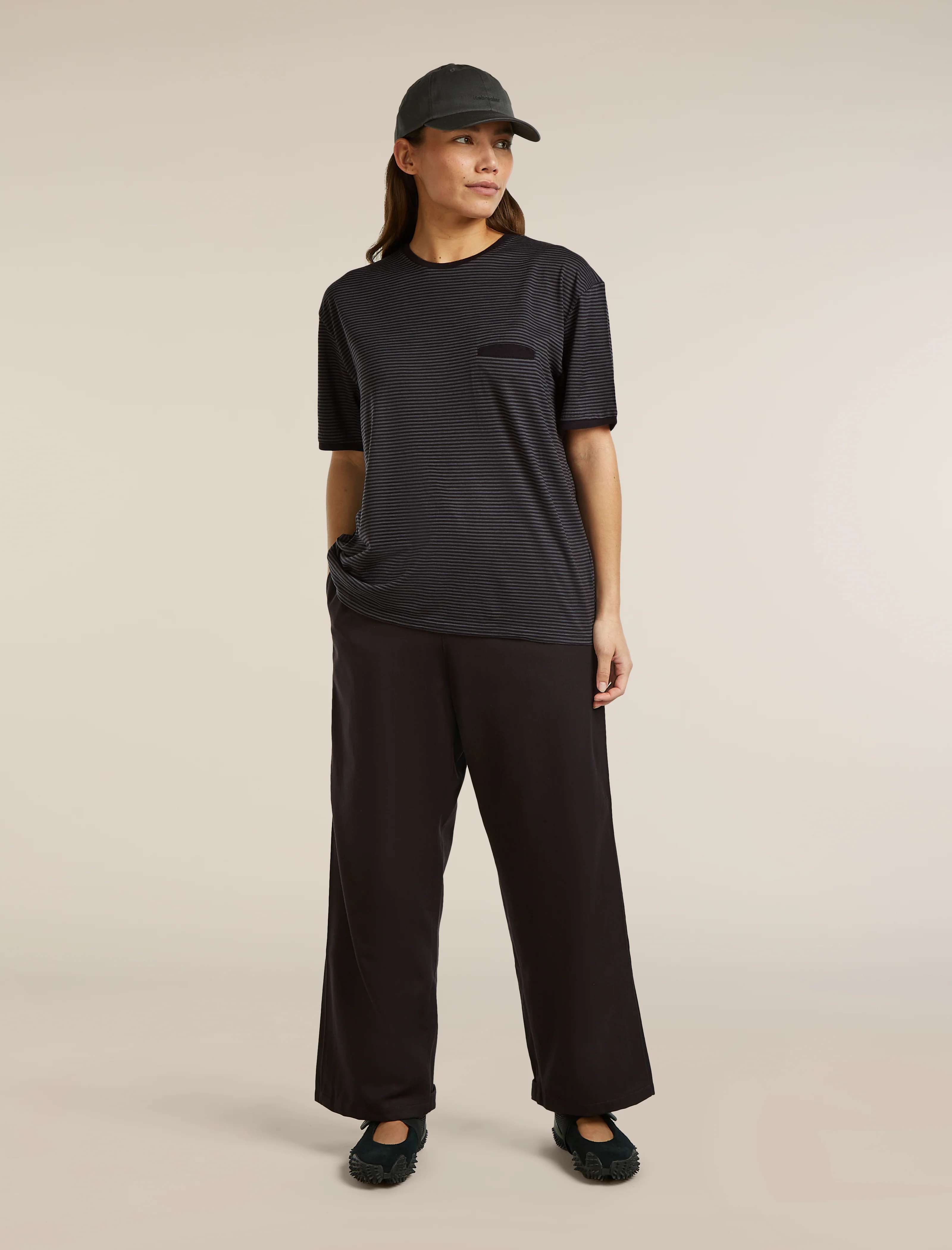 Unisex Merino 150 Short Sleeve Tee Stripe - Image 8