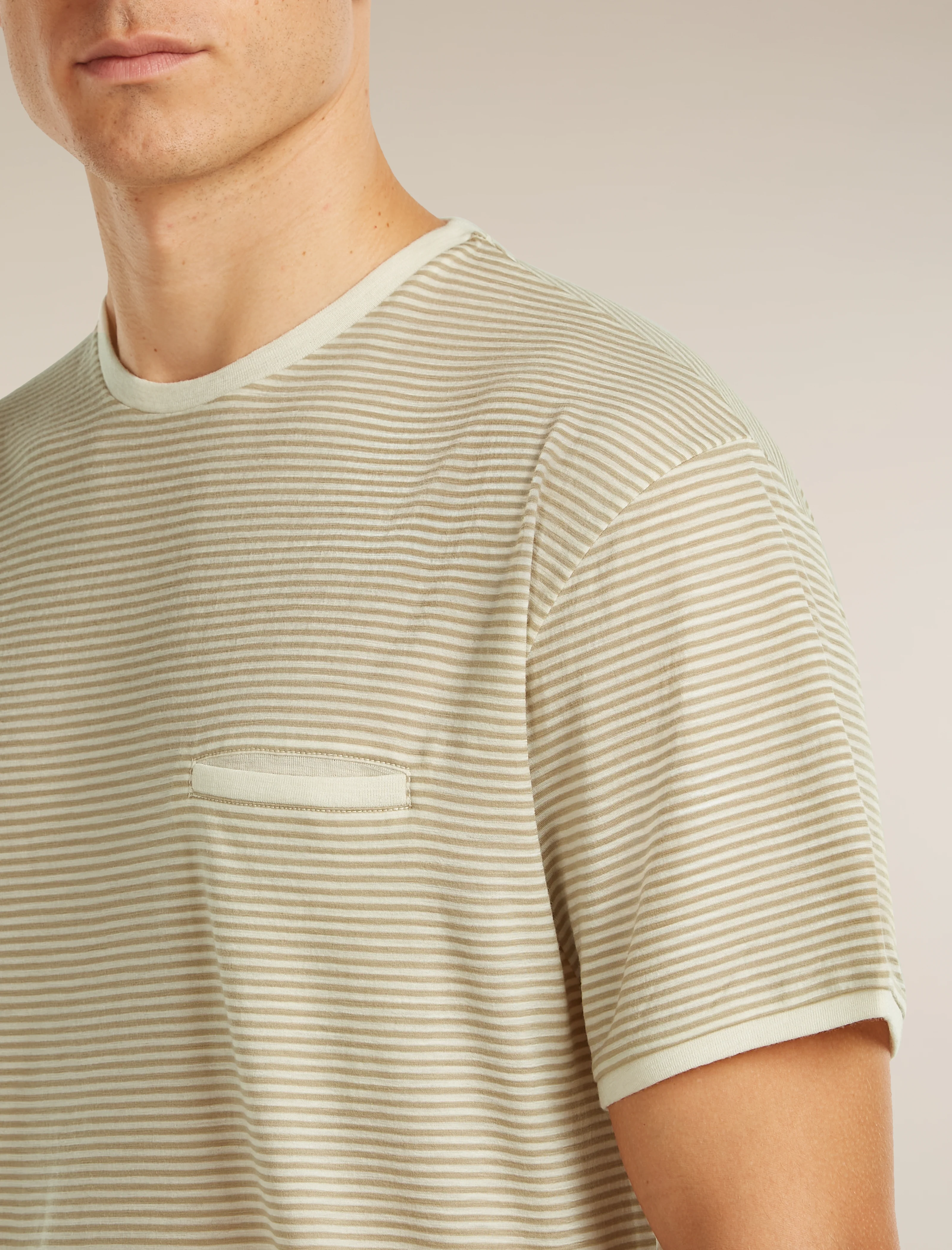 Unisex Merino 150 Short Sleeve Tee Stripe - Image 10
