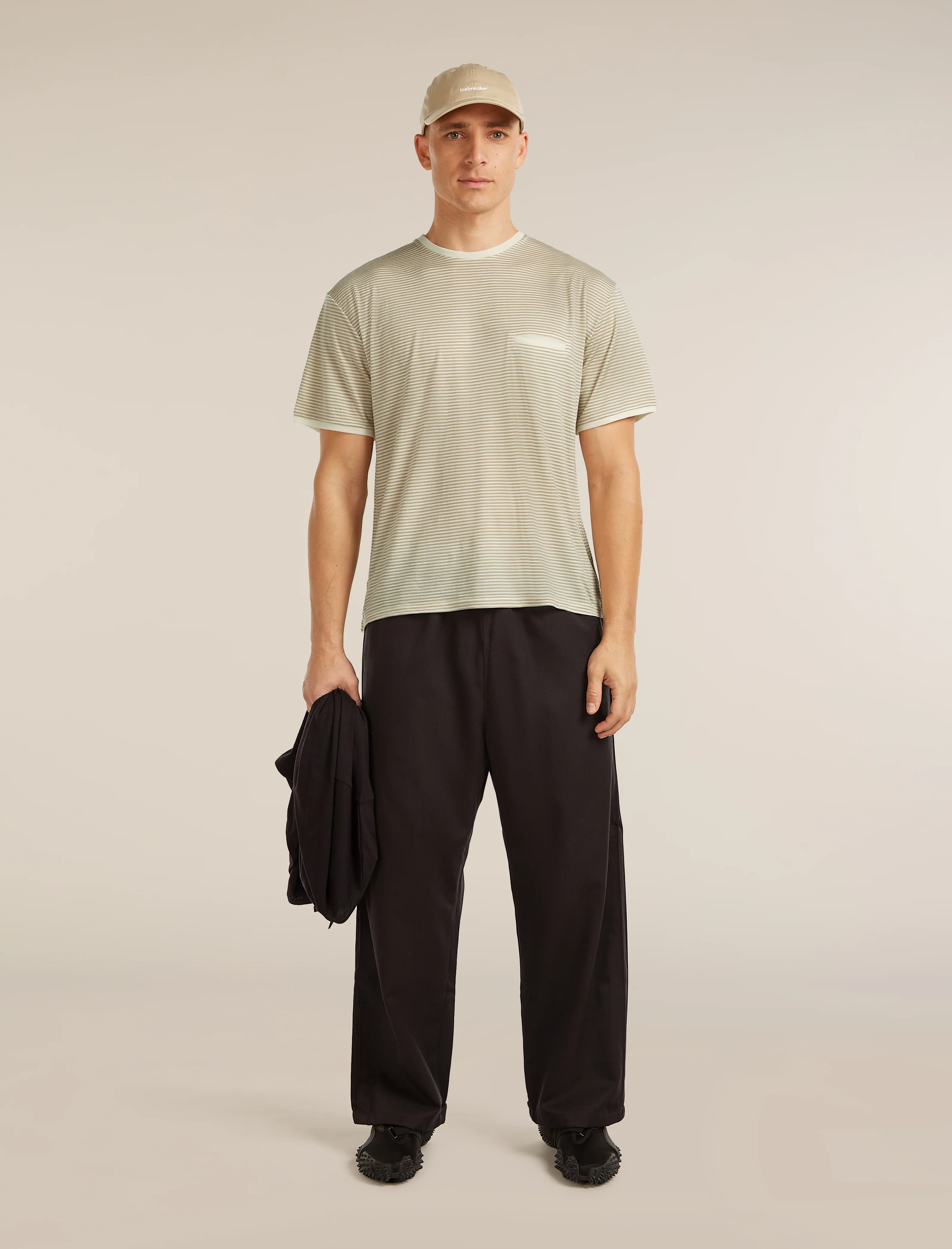 Unisex Merino 150 Short Sleeve Tee Stripe - Image 2