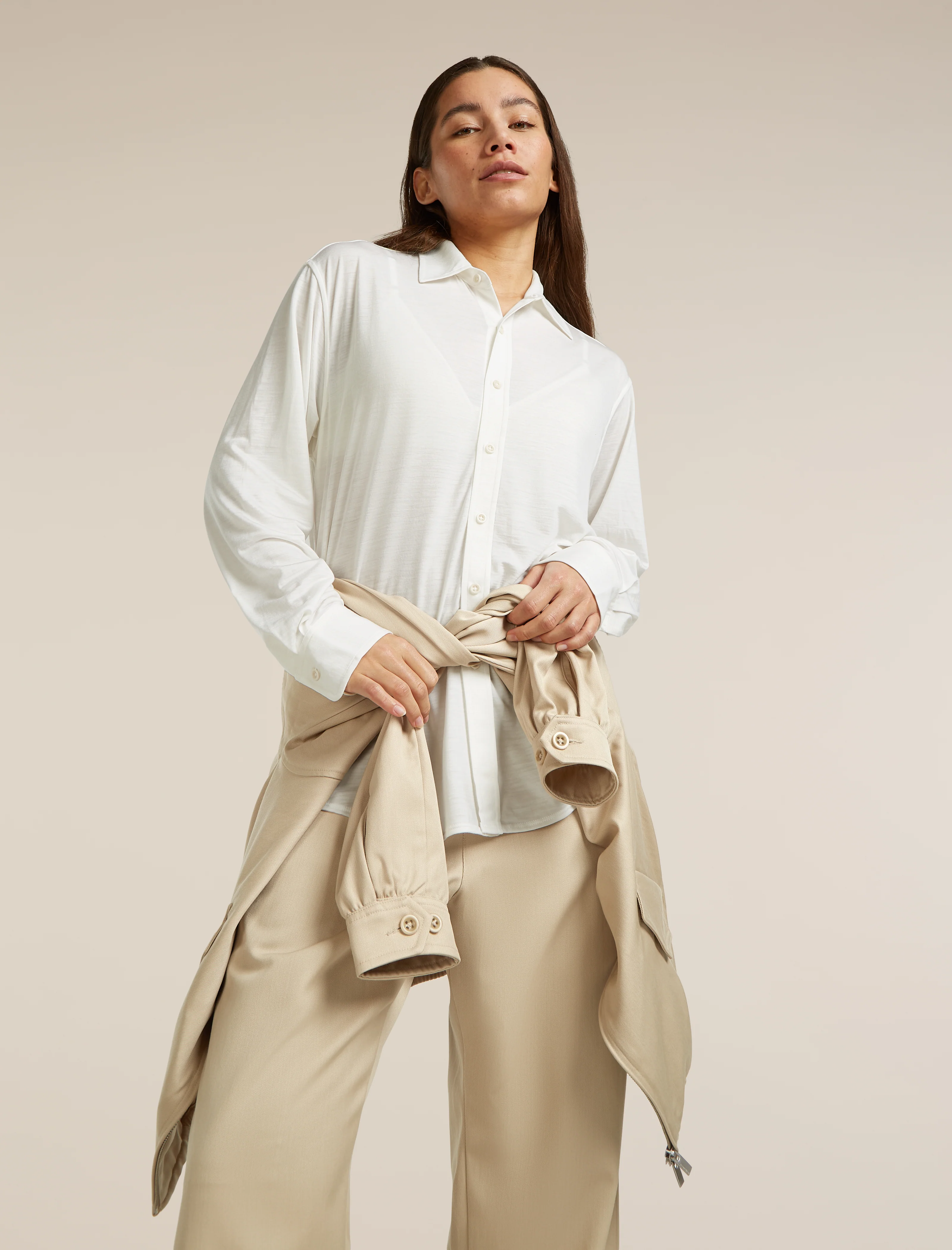 Unisex Merino Blend 125 Cool-Lite™ Long Sleeve Shirt - Image 19