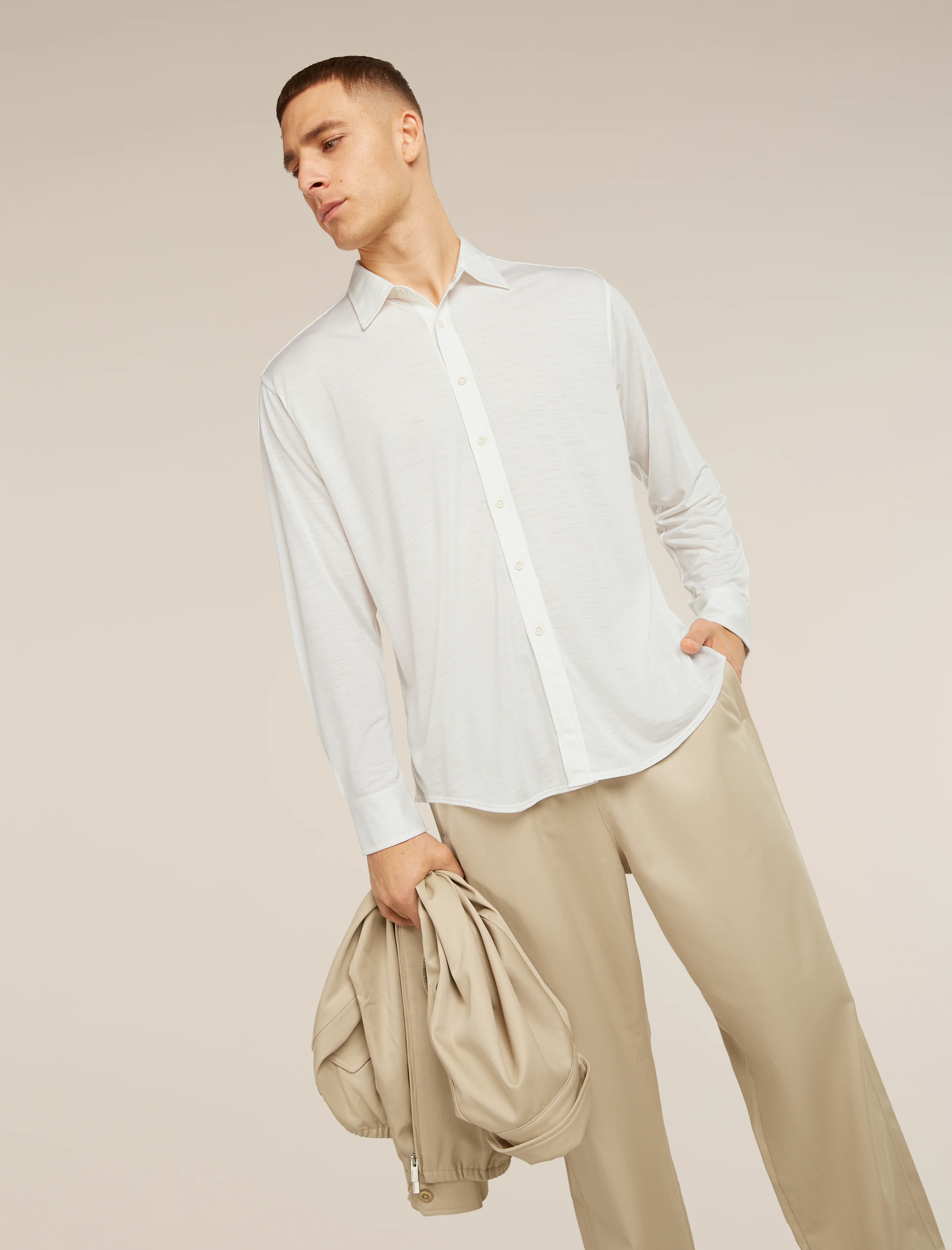 Unisex Merino Blend 125 Cool-Lite™ Long Sleeve Shirt - Image 22