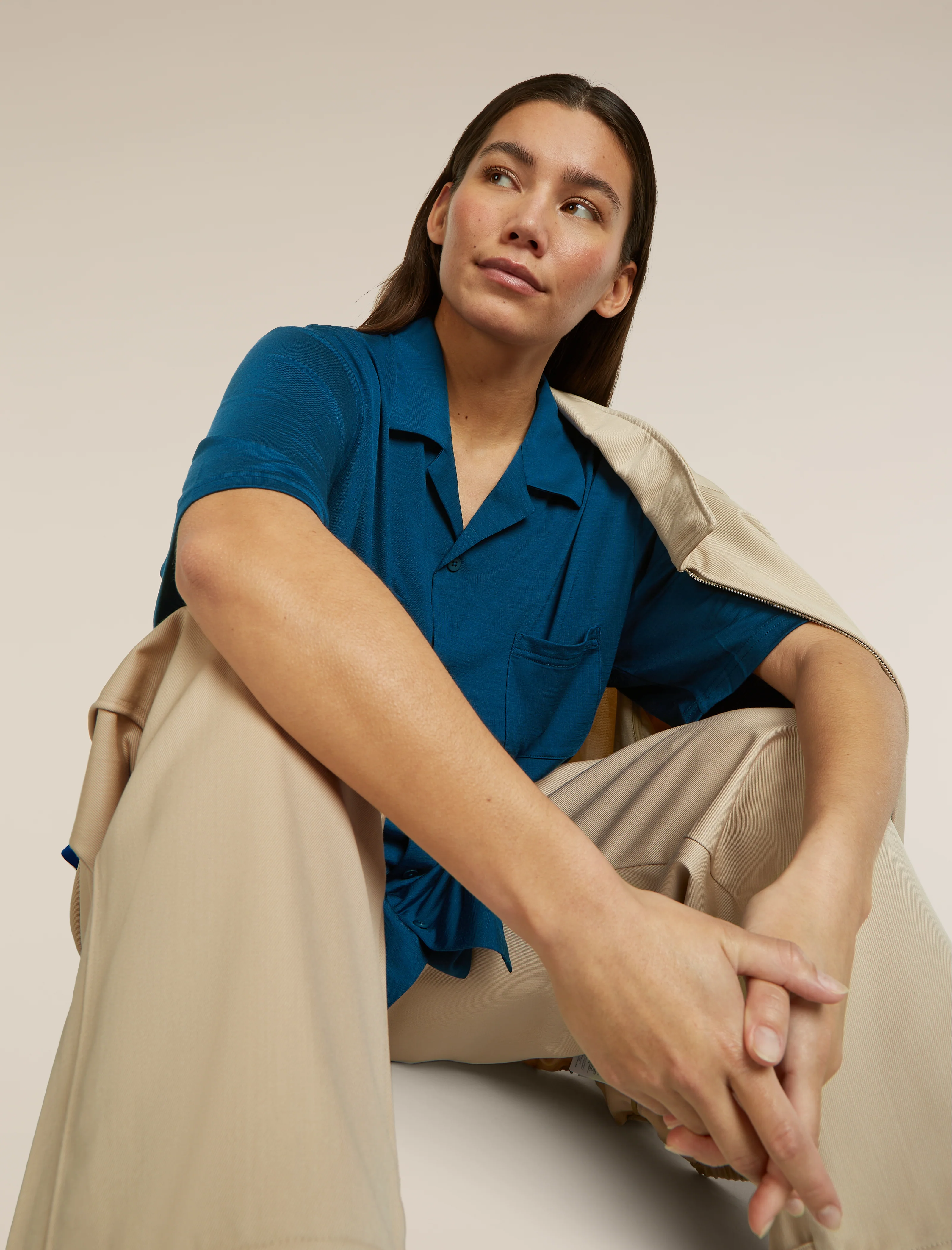 Unisex Merino Blend 125 Cool-Lite™ Short Sleeve Shirt - Image 2