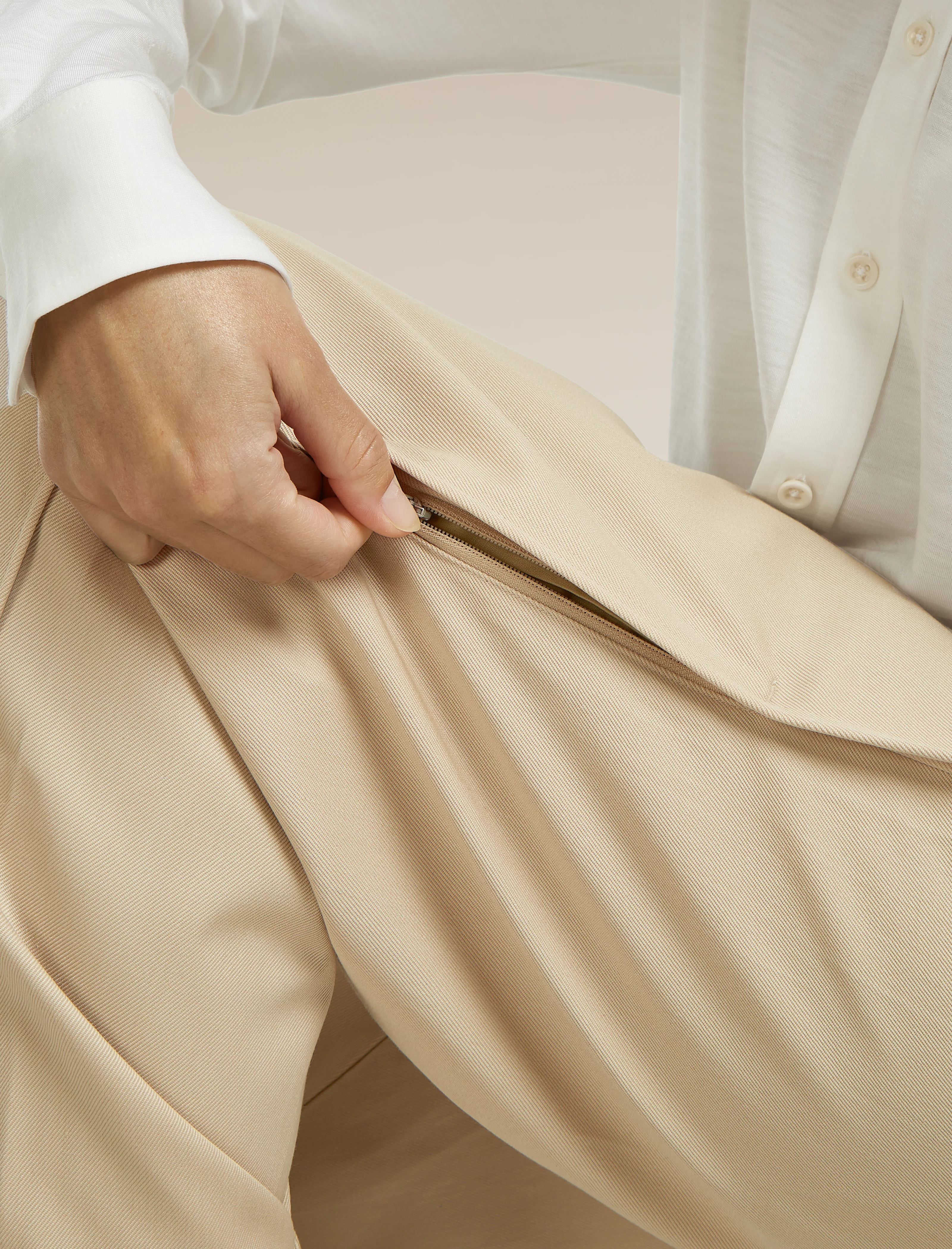 Unisex Merino Cotton Twill Adjustable Pants - Image 13