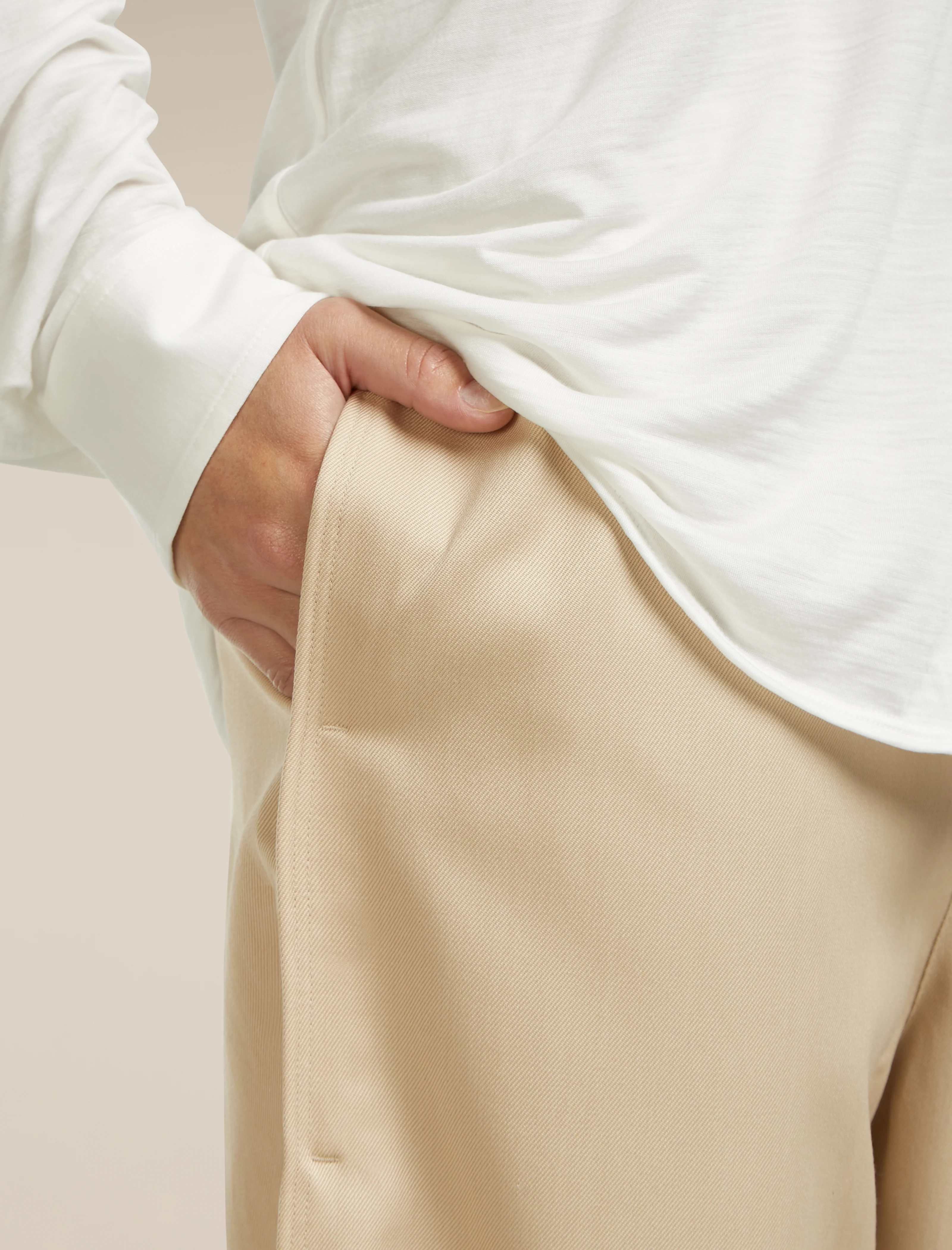 Unisex Merino Cotton Twill Adjustable Pants - Image 14