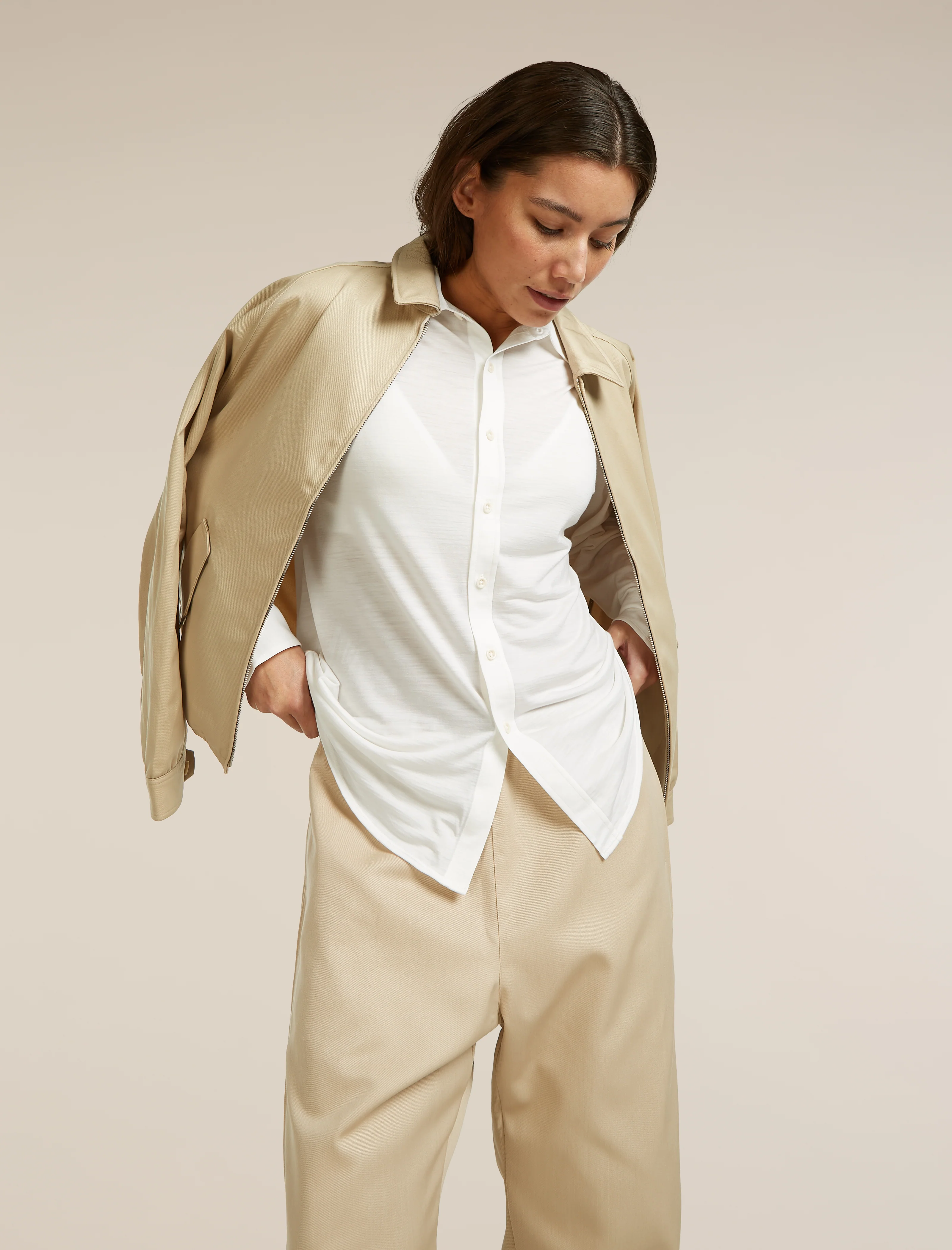 Unisex Merino Cotton Twill Adjustable Pants - Image 18
