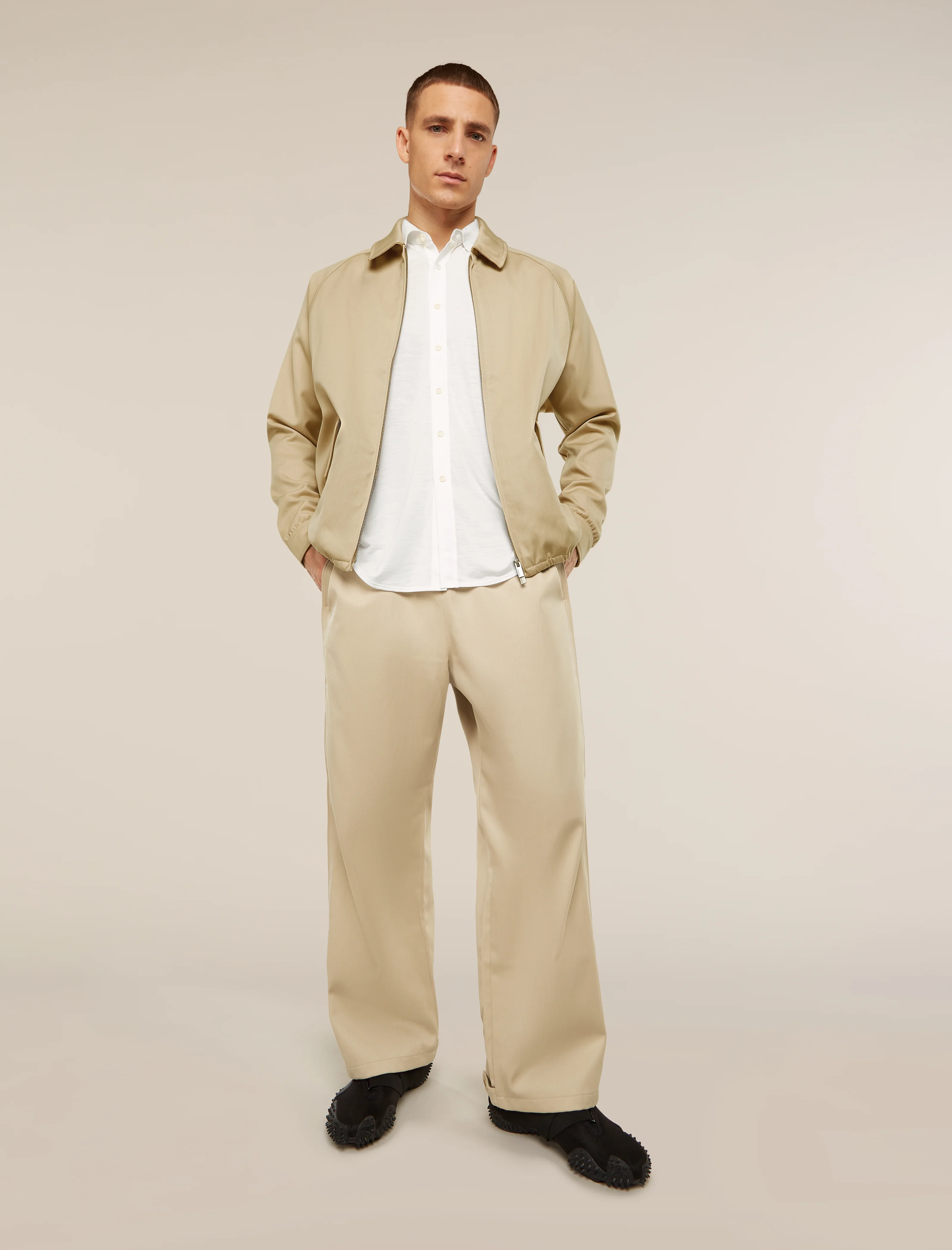 Unisex Merino Cotton Twill Adjustable Pants - Image 2