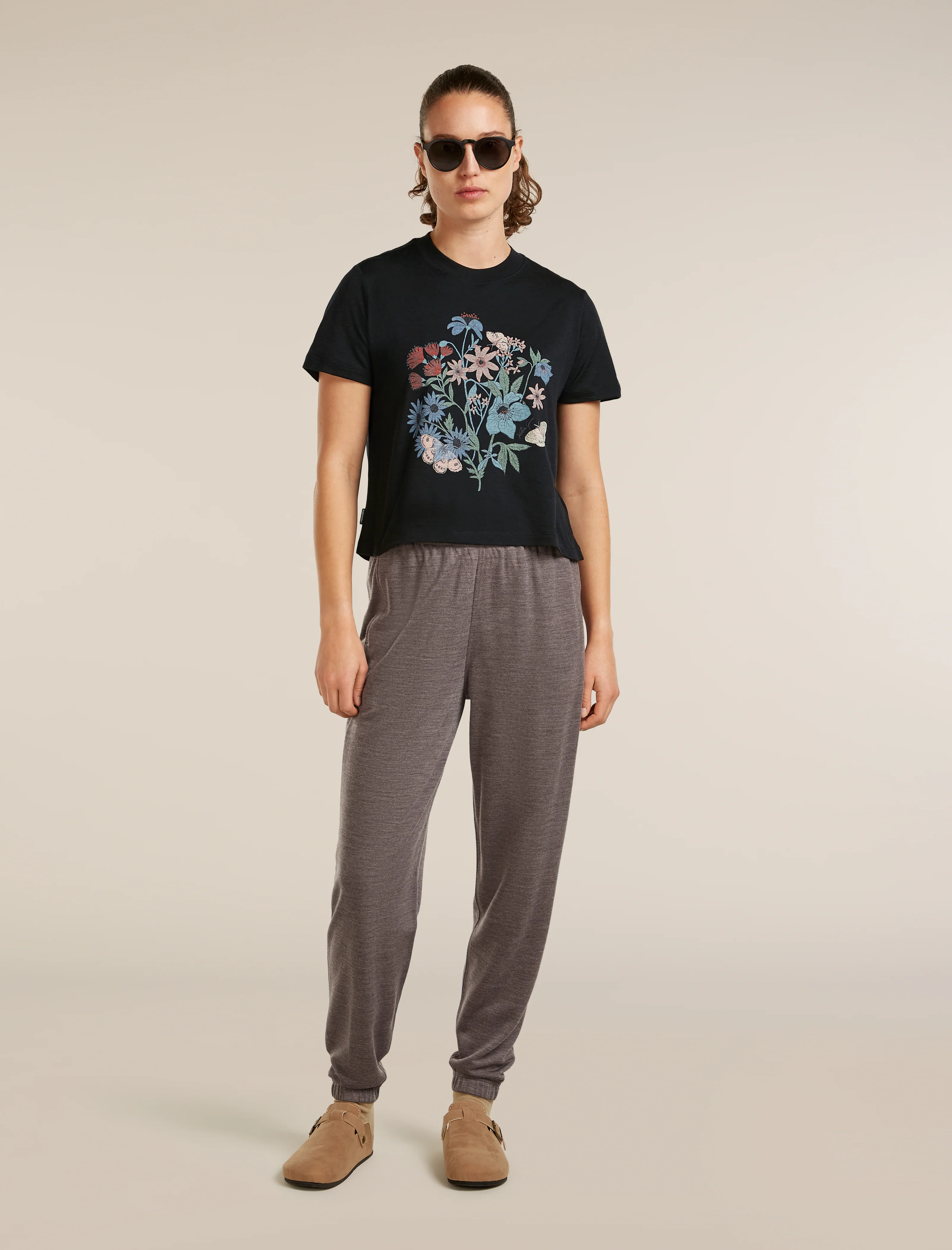 Women's Merino 150 Tech Lite Short Sleeve Crop Tee NZ Flora - Image 4