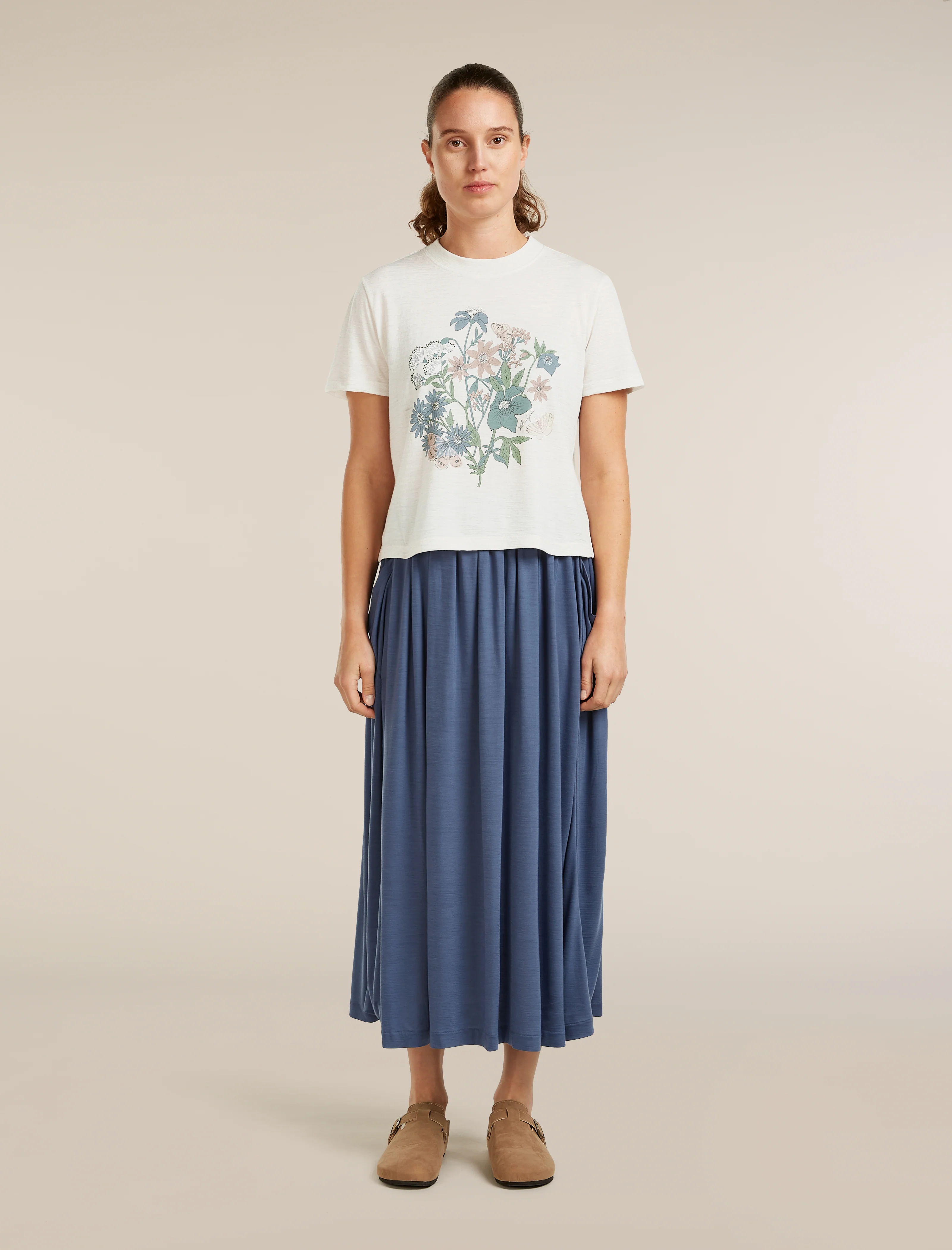 Women's Merino 150 Tech Lite Short Sleeve Crop Tee NZ Flora - Image 3
