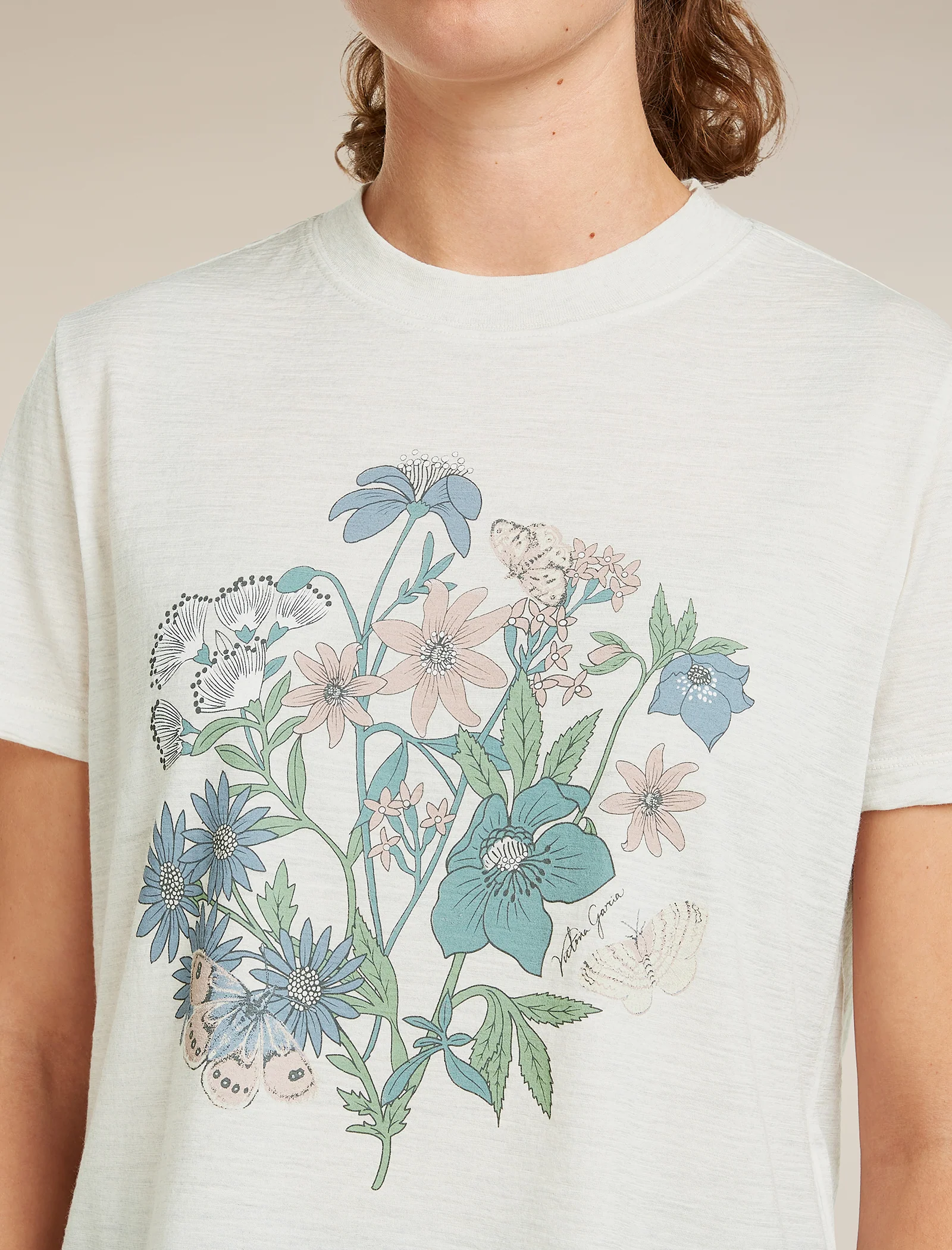 Women's Merino 150 Tech Lite Short Sleeve Crop Tee NZ Flora - Image 5