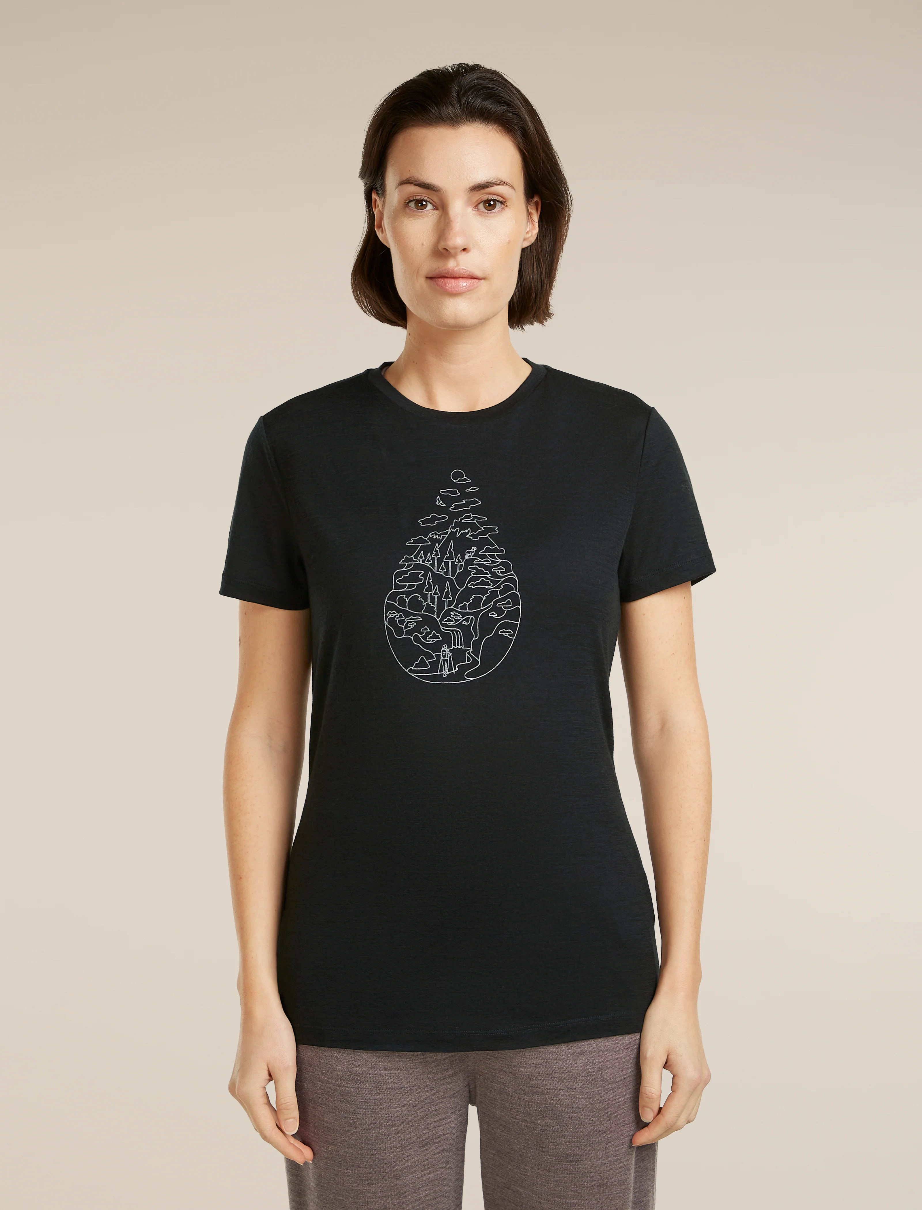 Women's Merino 150 Tech Lite Short Sleeve Tee Hike Path