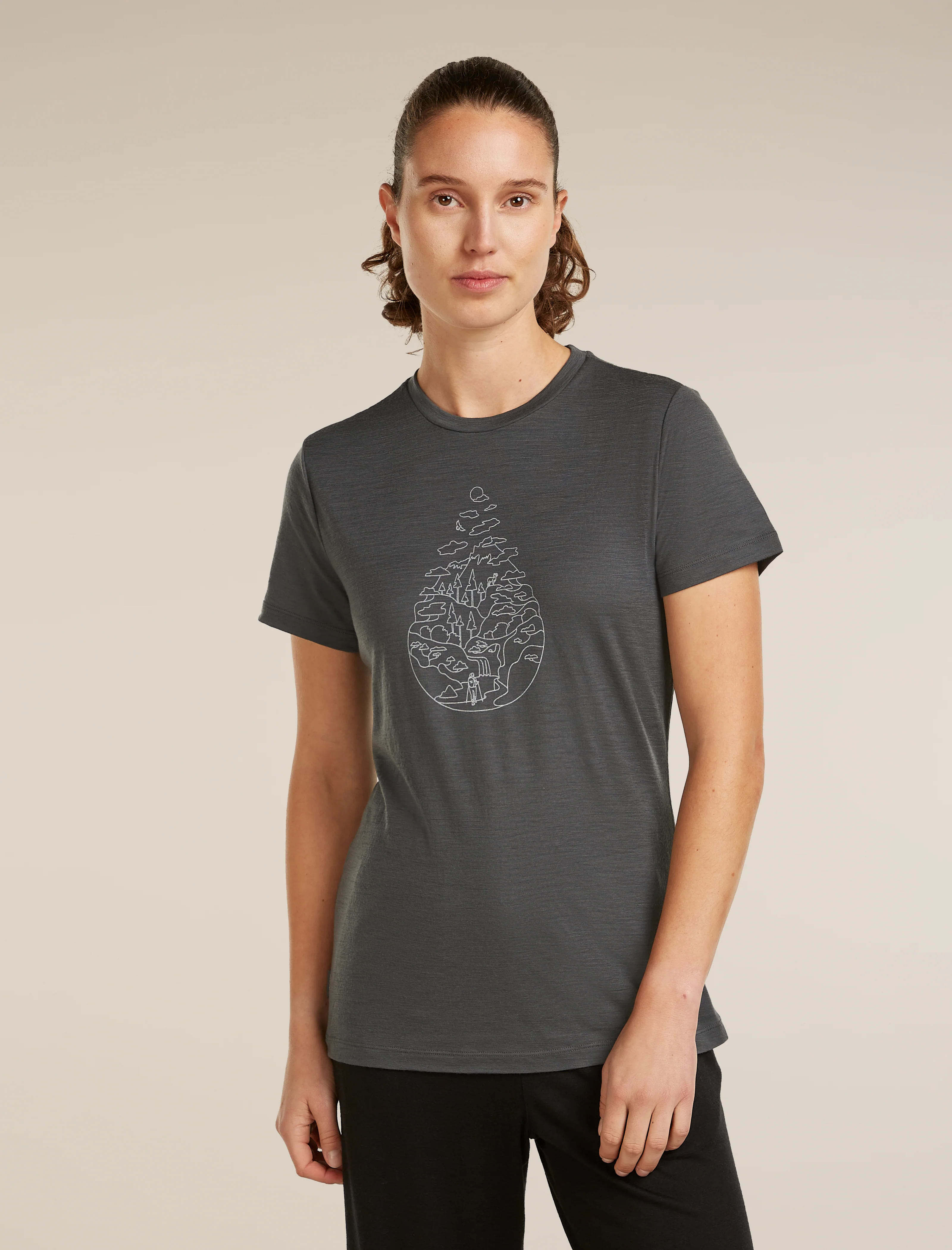 Women's Merino 150 Tech Lite Short Sleeve Tee Hike Path