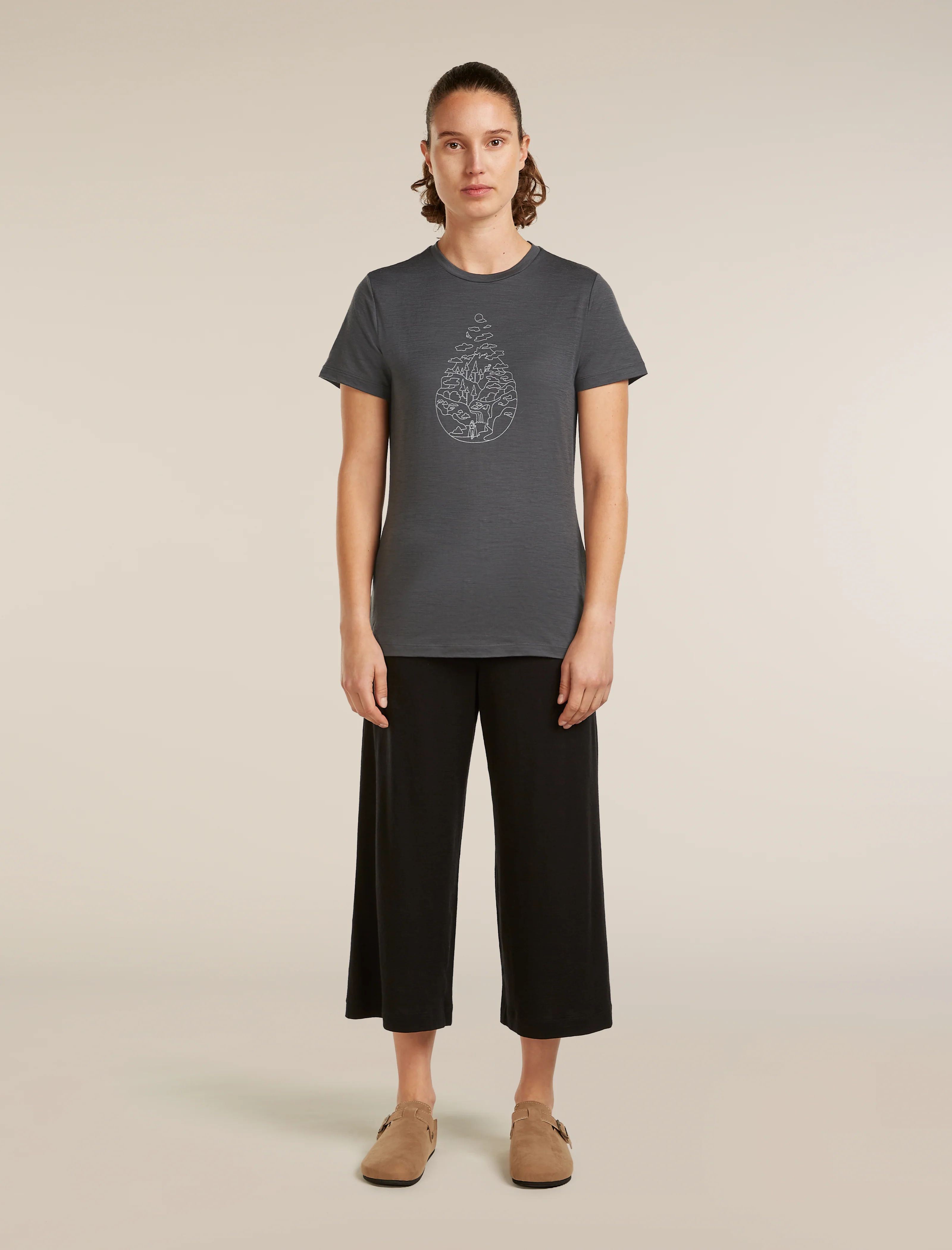 Women's Merino 150 Tech Lite Short Sleeve Tee Hike Path - Image 3