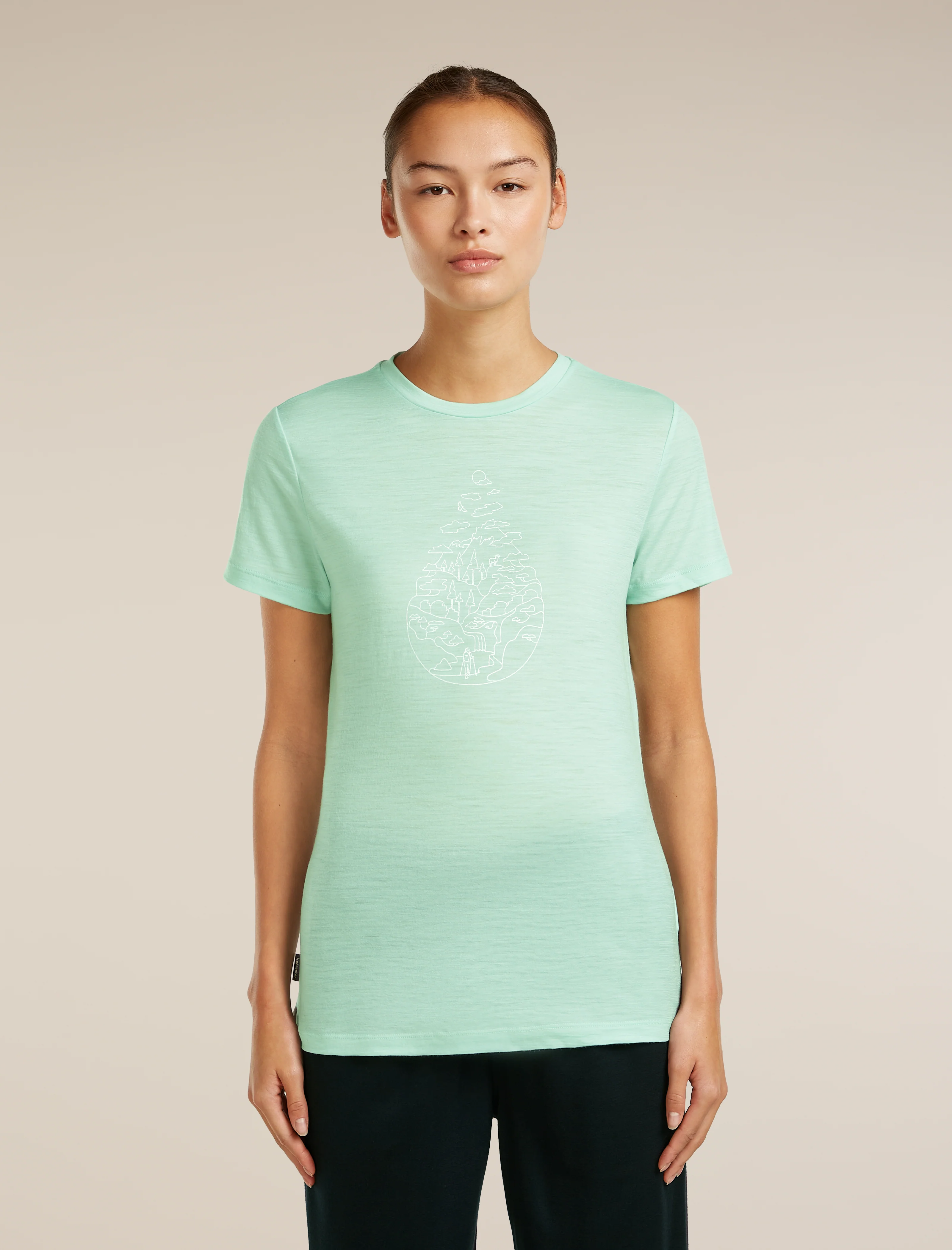 Women's Merino 150 Tech Lite Short Sleeve Tee Hike Path