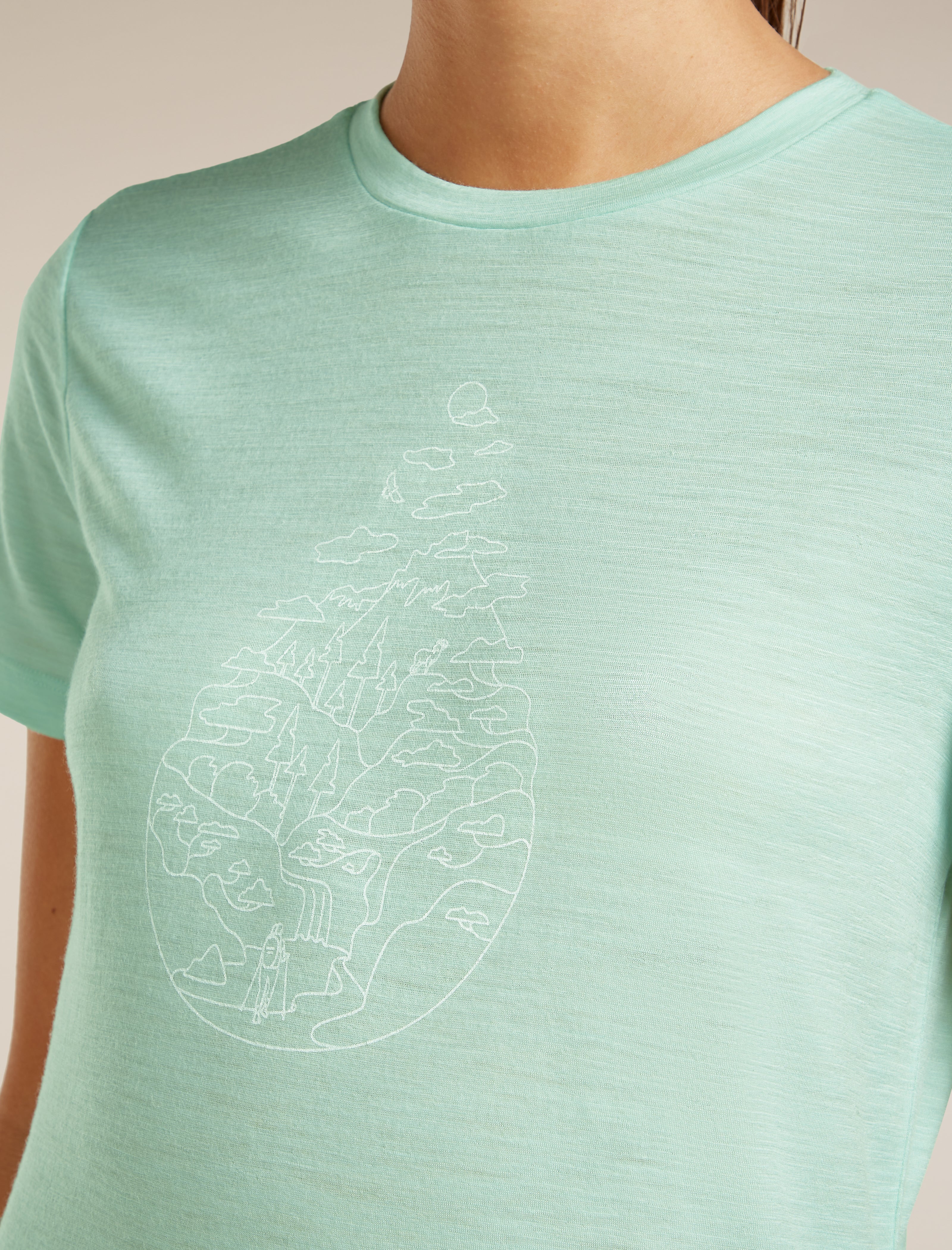 Women's Merino 150 Tech Lite Short Sleeve Tee Hike Path - Image 6