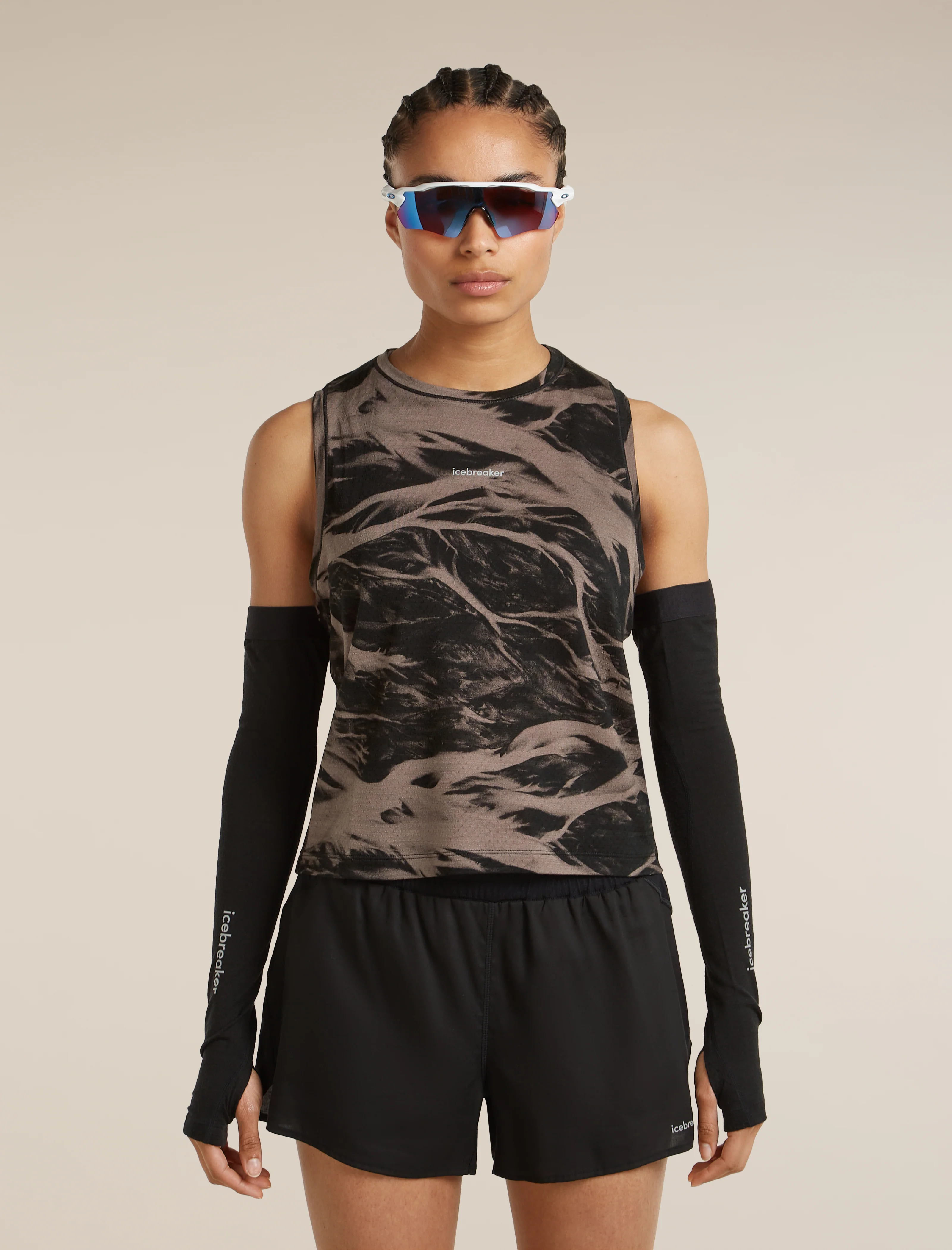 Women's Merino Blend 125 Cool-Lite™ Speed Tank Motion AOP - Image 8