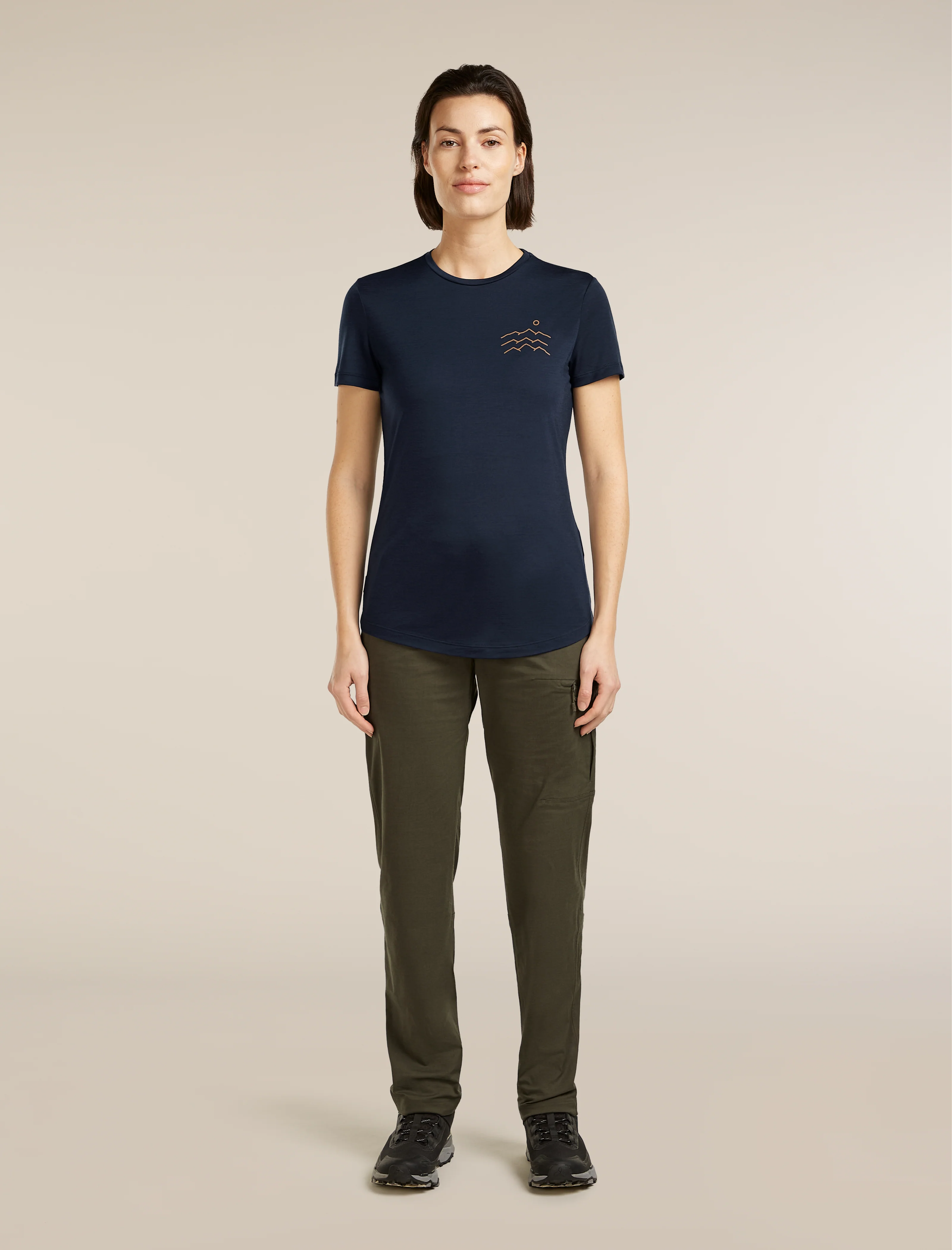 Women's Merino Blend 125 Cool-Lite™ Sphere Short Sleeve Tee Across The Peak - Image 3