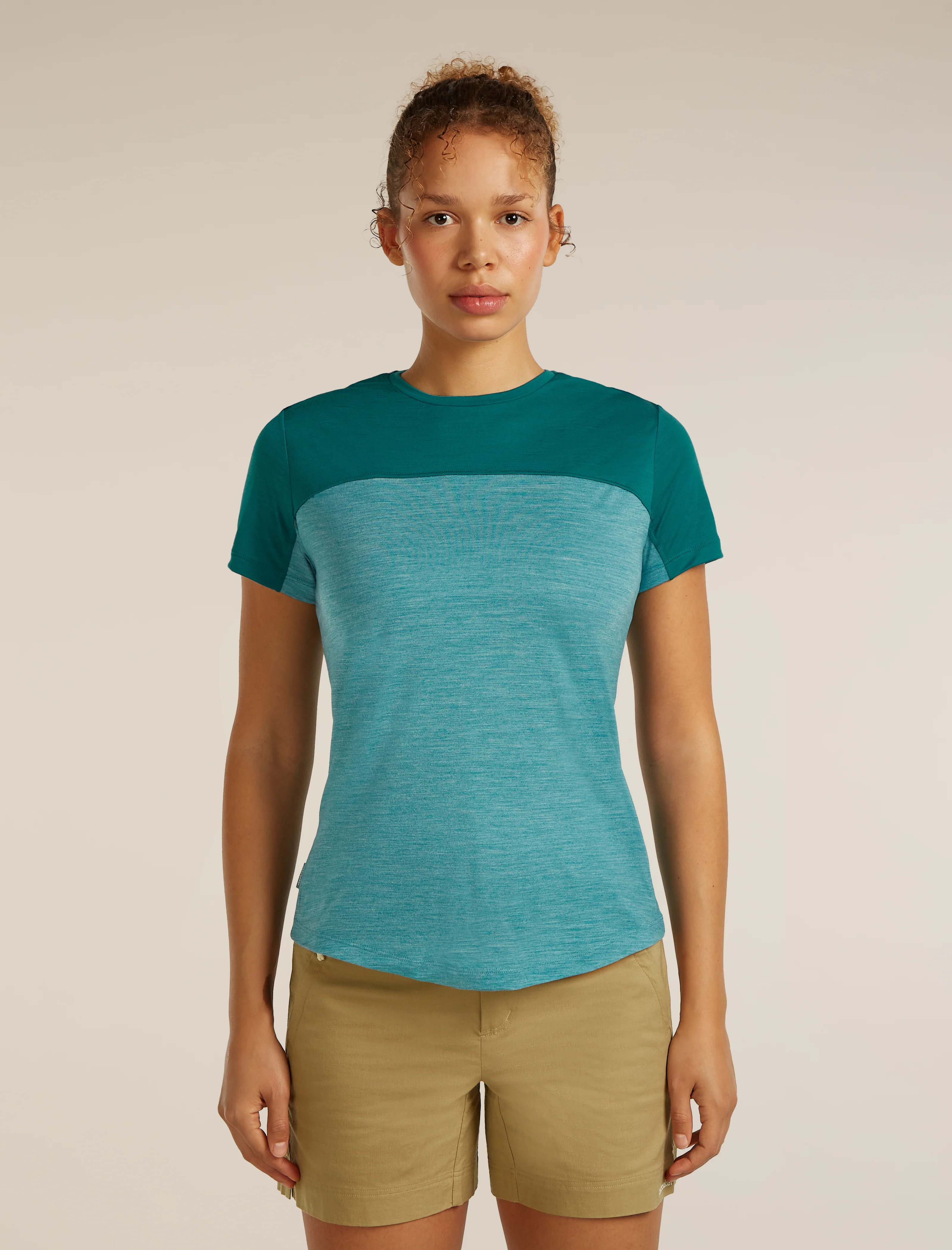 Women's Merino Blend 125 Cool-Lite™ Sphere Short Sleeve Tee Colour Block