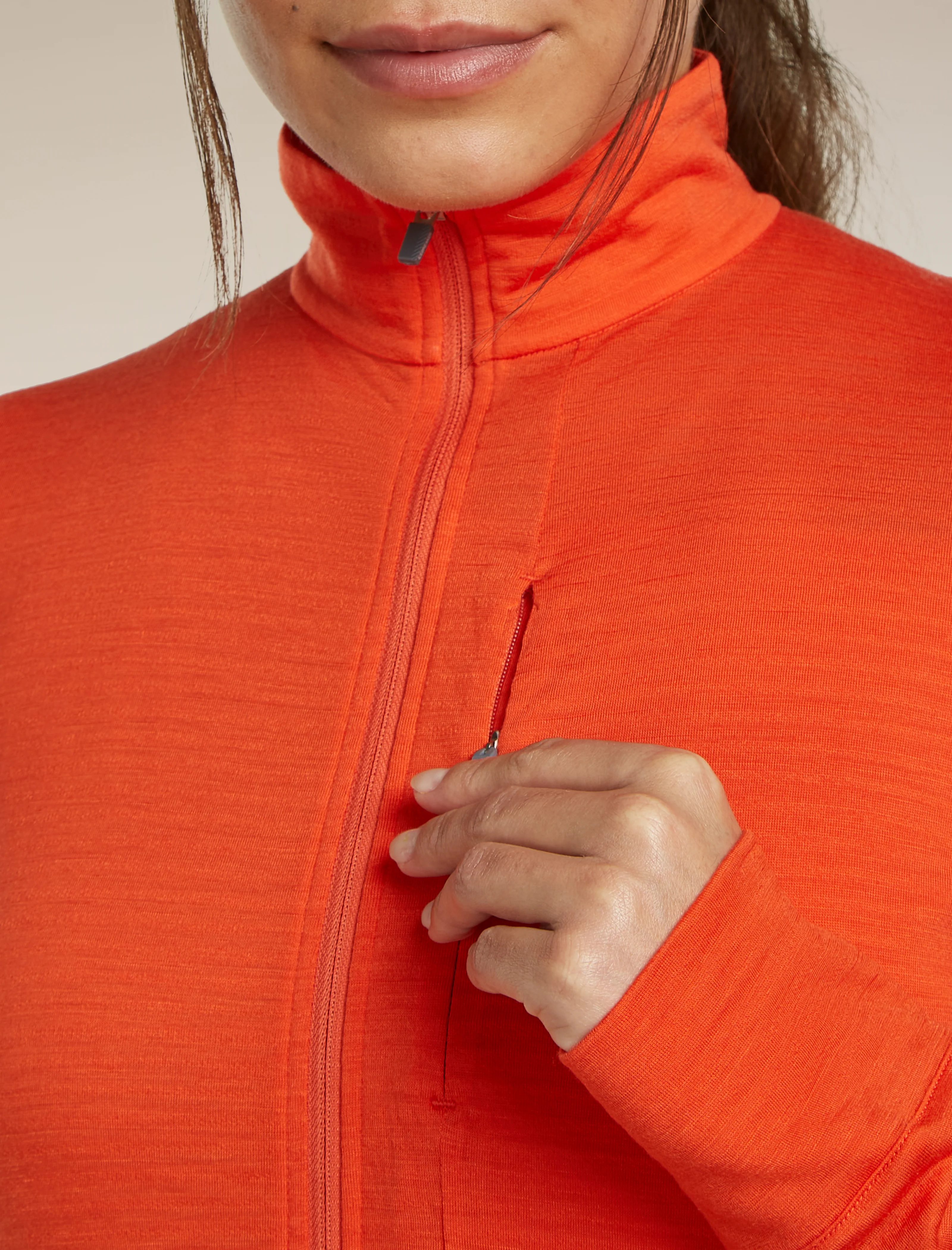 Women's Merino Blend 200 RealFleece™ Descender Long Sleeve Half Zip - Image 9