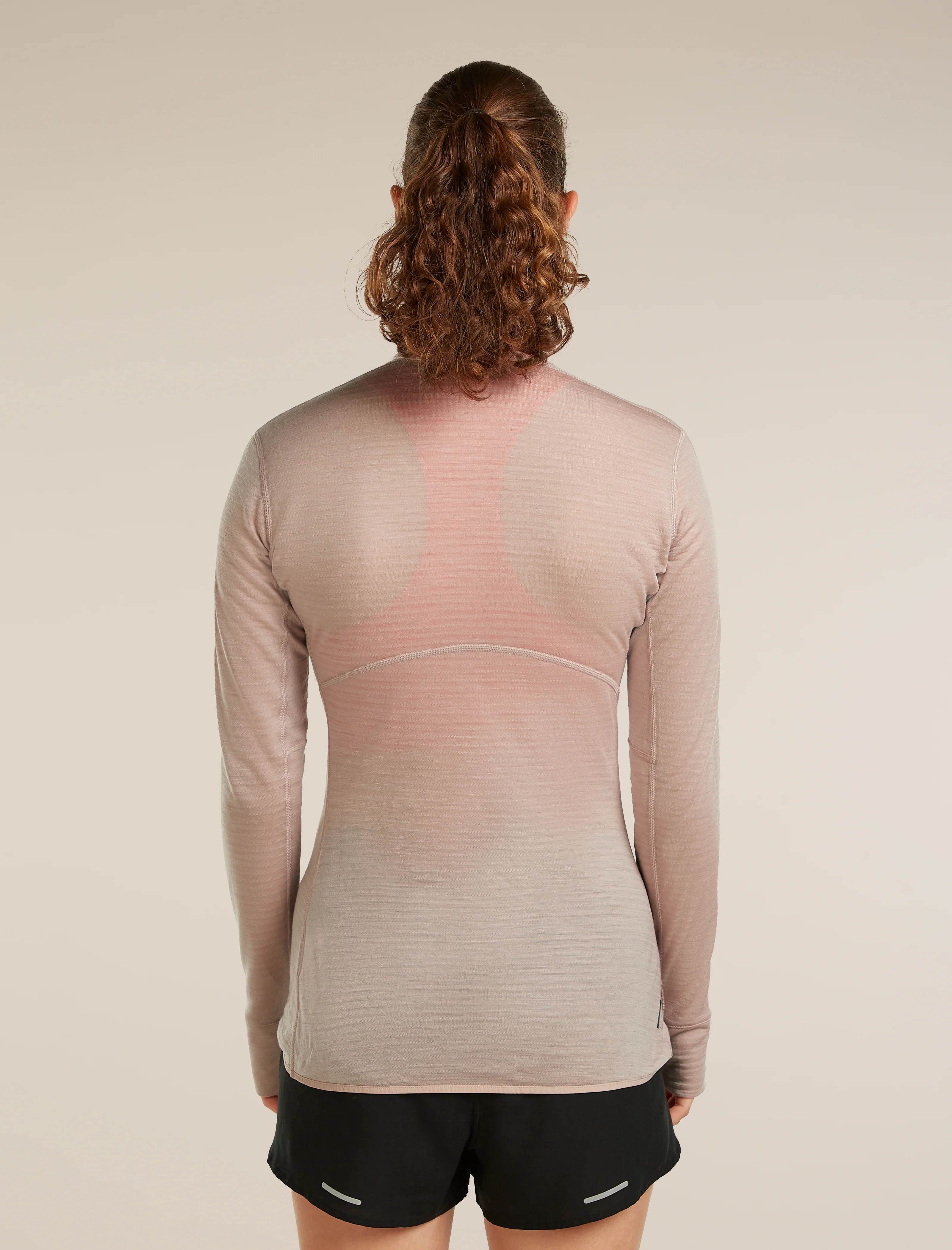 Women's Merino Blend 200 RealFleece™ Descender Long Sleeve Half Zip - Image 2