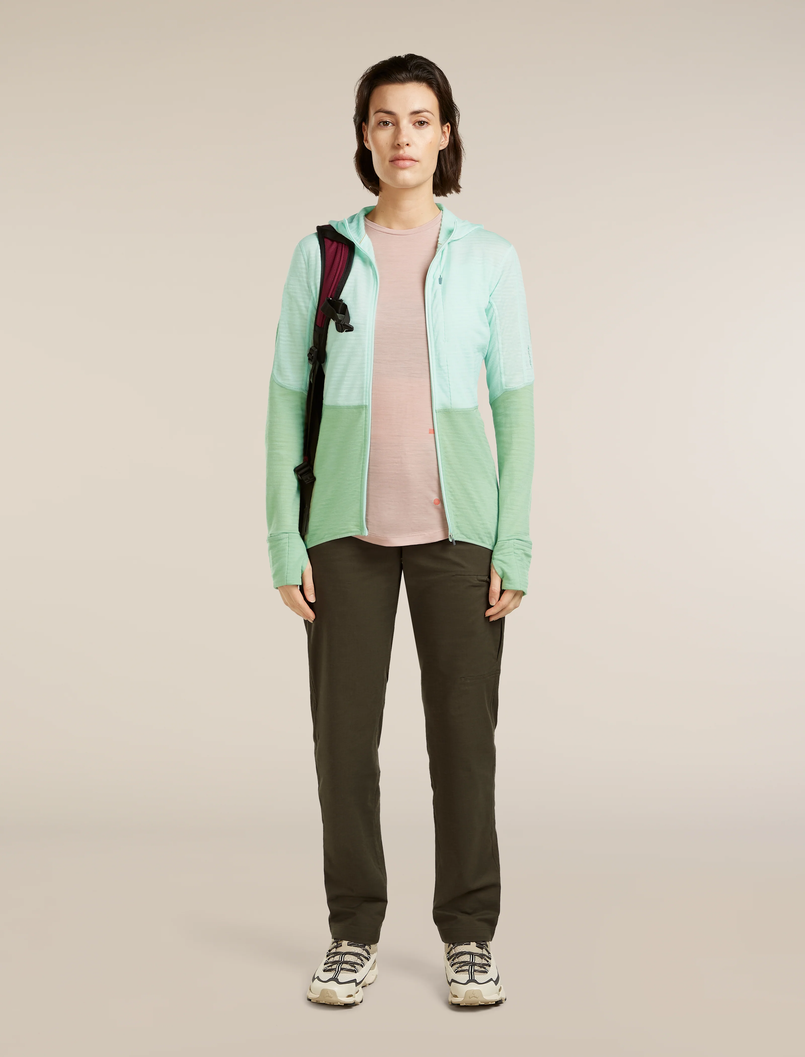 Women's Merino Blend 200 RealFleece™ Descender Long Sleeve Zip Hoodie - Image 4