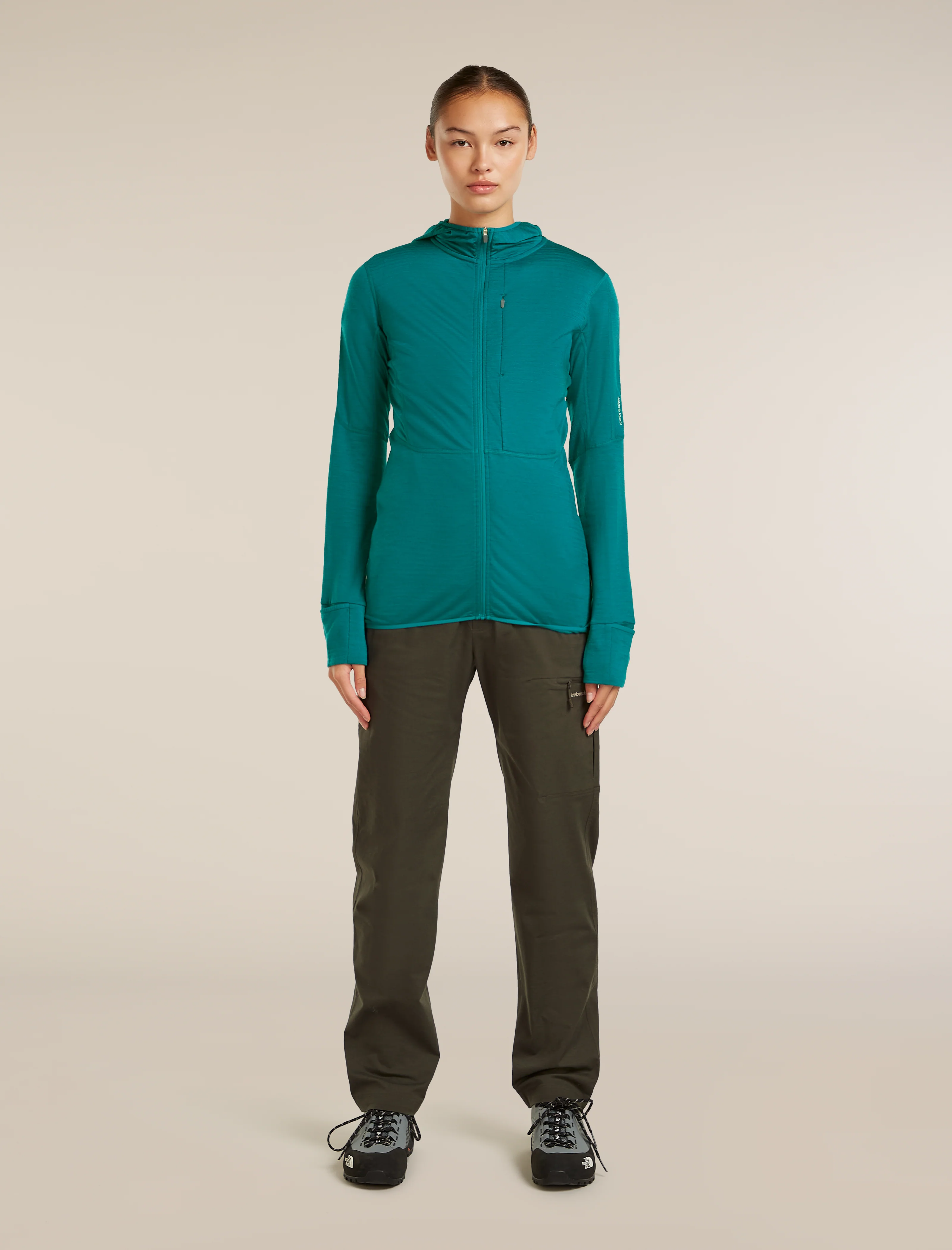 Women's Merino Blend 200 RealFleece™ Descender Long Sleeve Zip Hoodie - Image 3