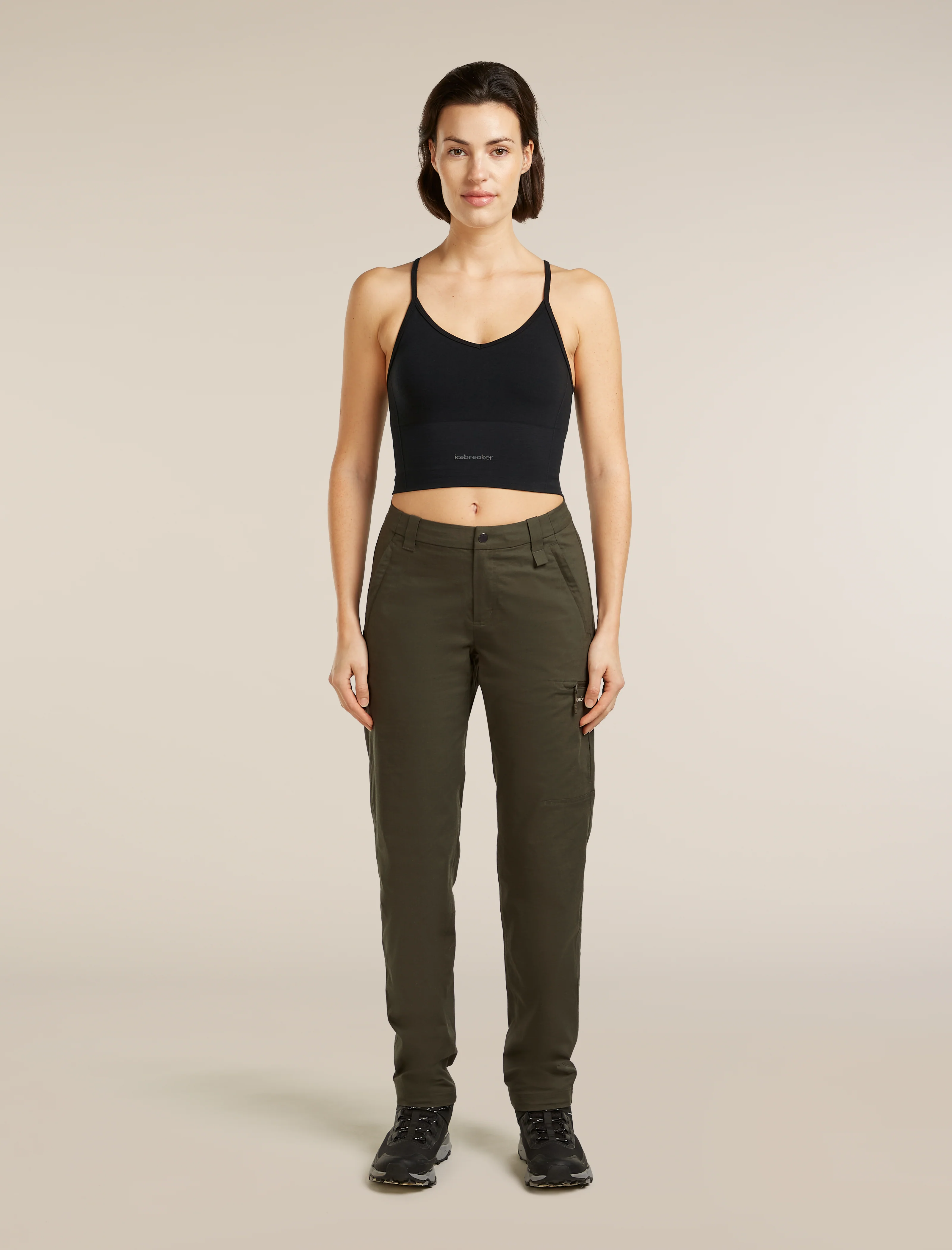 Women's Merino Blend 260 Seamless Rib Strappy Tank - Image 3