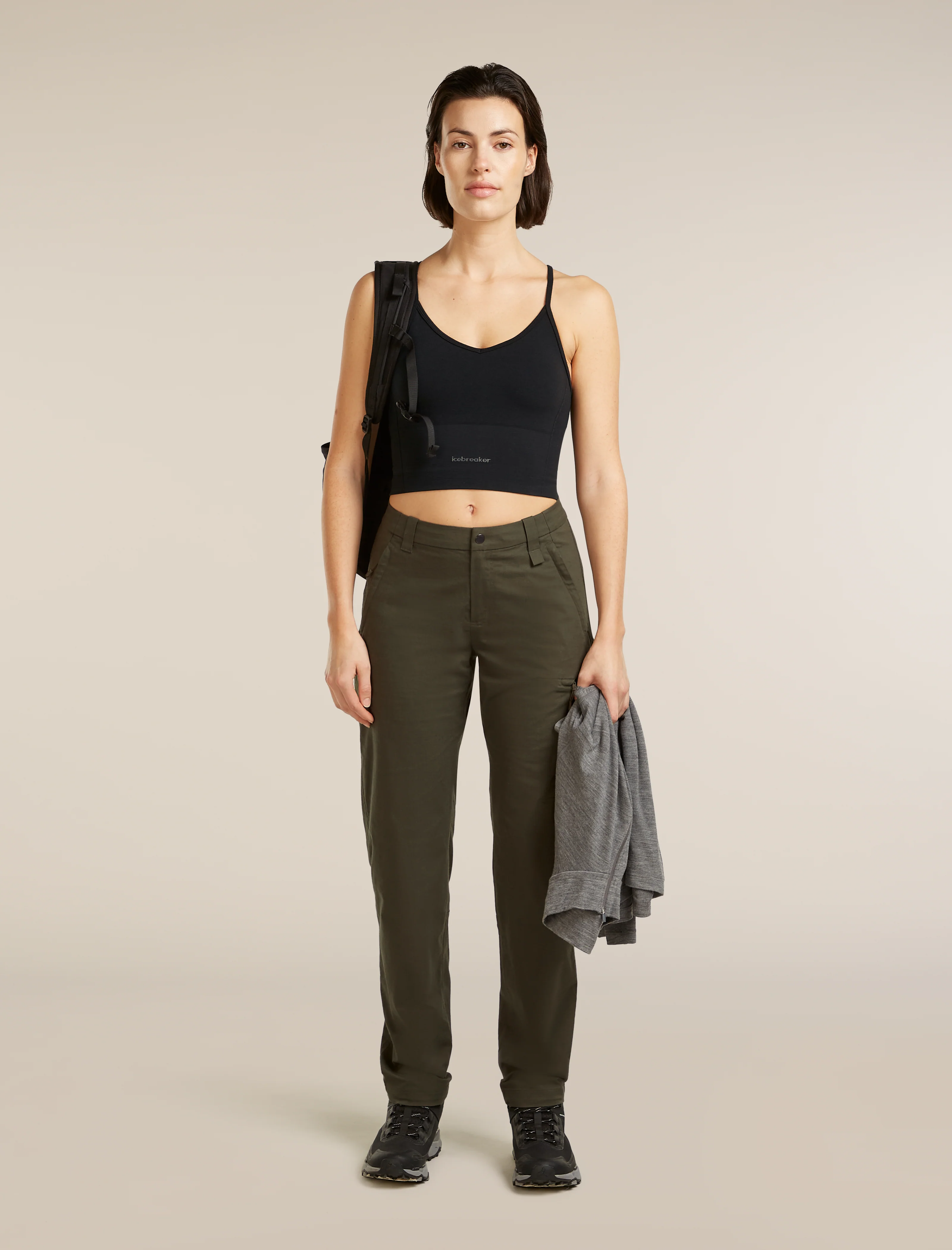 Women's Merino Blend 260 Seamless Rib Strappy Tank - Image 4
